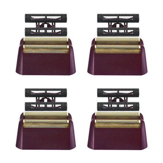 4 Pack Professional 5 Star Series Finale Shaver Replacement Foil and Cutter Bar Assembly Compatible with wahl Shaver Foil 7031-100, 7043-100 Super Close Shaving Replacement Heads (7031-4PCS)