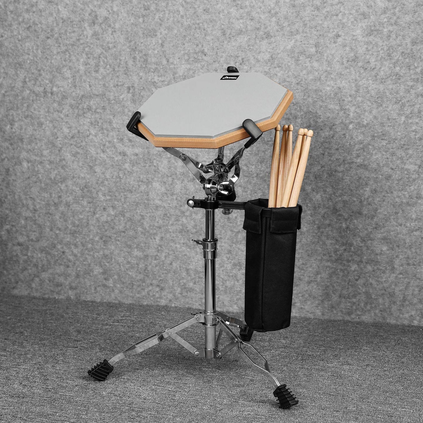 Donner Snare Drum Stand with Drumstick Holder, Adjustable Snare Stand Double Braced Fit for 10 to 14 Inch Dia Drums Handpan and Practice Pad, Height Range 14.2 to 22.8 Inches, Drum Set Accessories