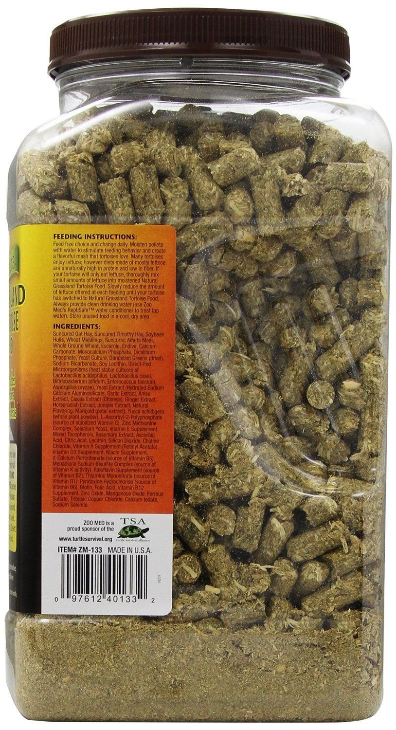 Zoo Med Natural Tortoise Food, 60-Ounce, Grassland