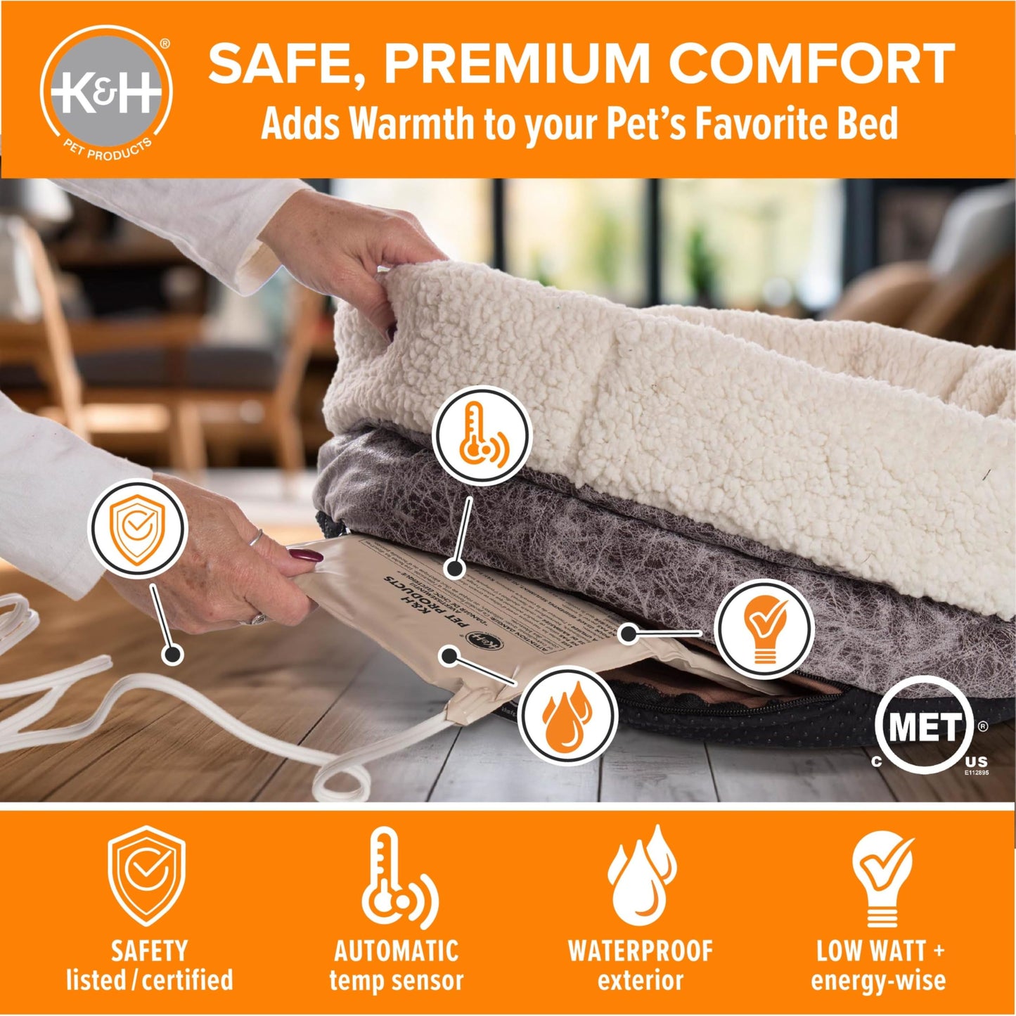 K&H Pet Bed Warmer, 13 Watts, Large, 11 By 24 Inches