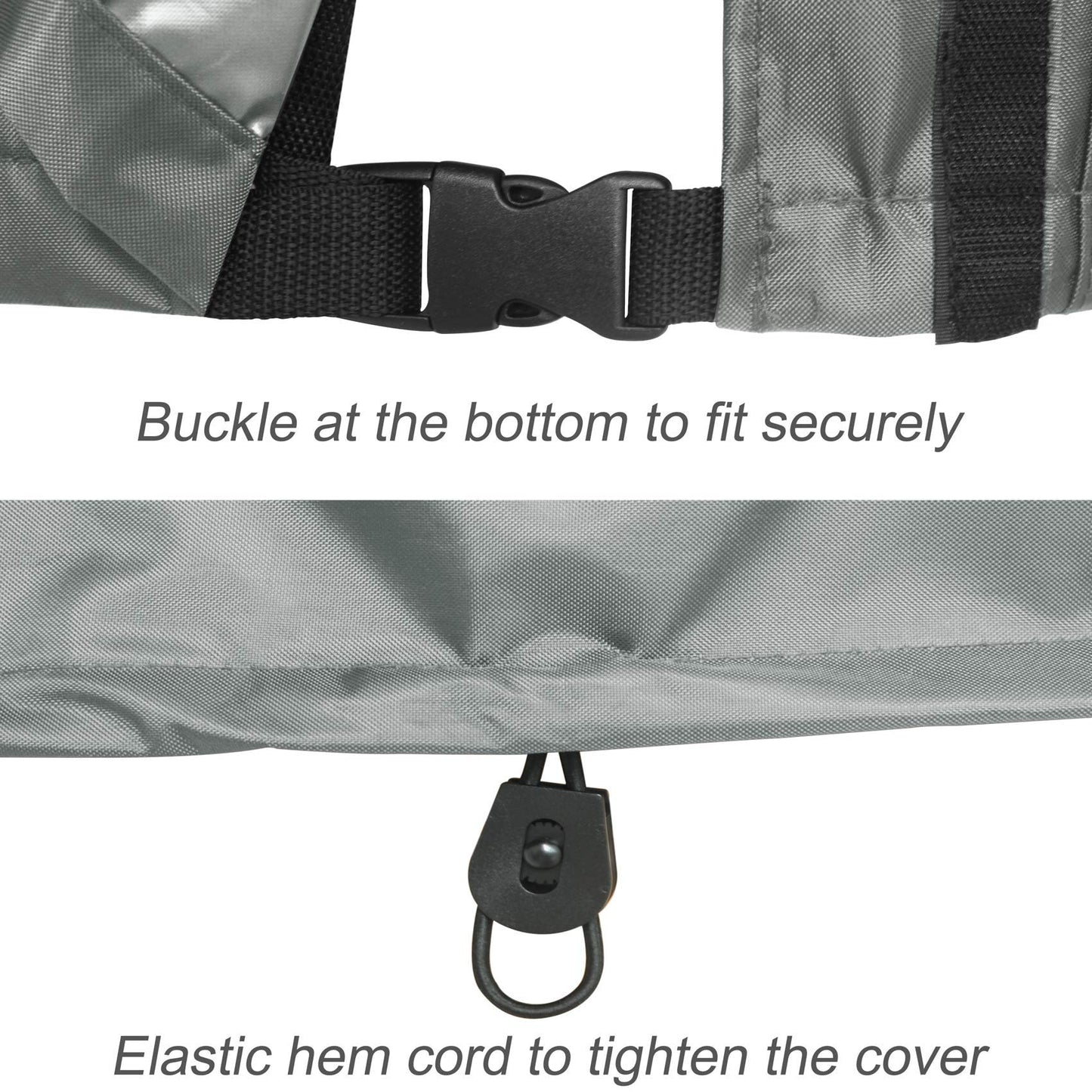 Porch Shield Waterproof Universal Generator Cover 38 x 28 x 30 inch - for Most Generators 5500-15000 Watt, Gray