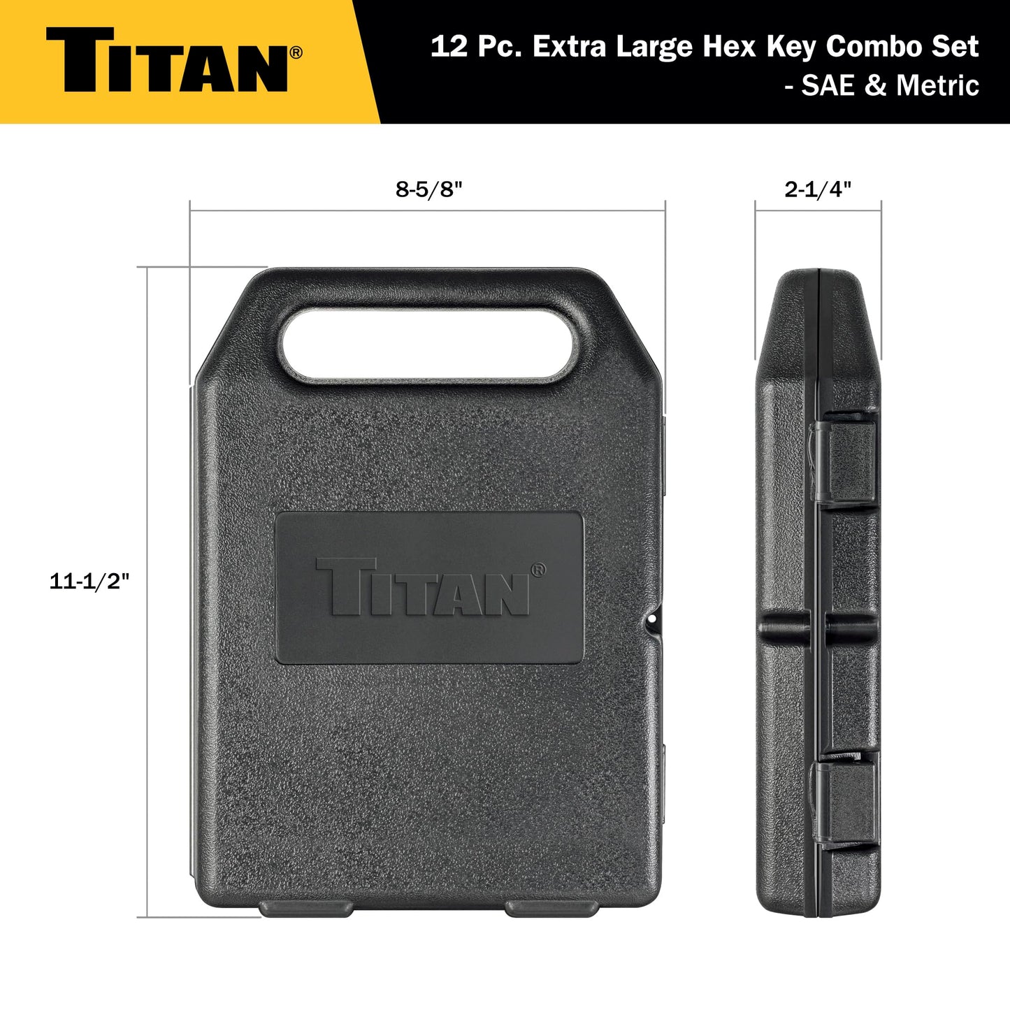 Titan Tools - Extra Large HEX Key Combo Set - 12 Piece