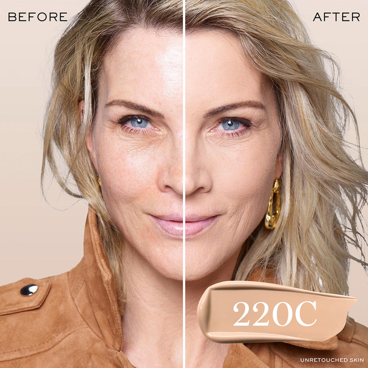 Lancôme Teint Idole Ultra Wear Buildable Full Coverage Foundation - Longwearing & Waterproof - Natural Matte Finish - 220C