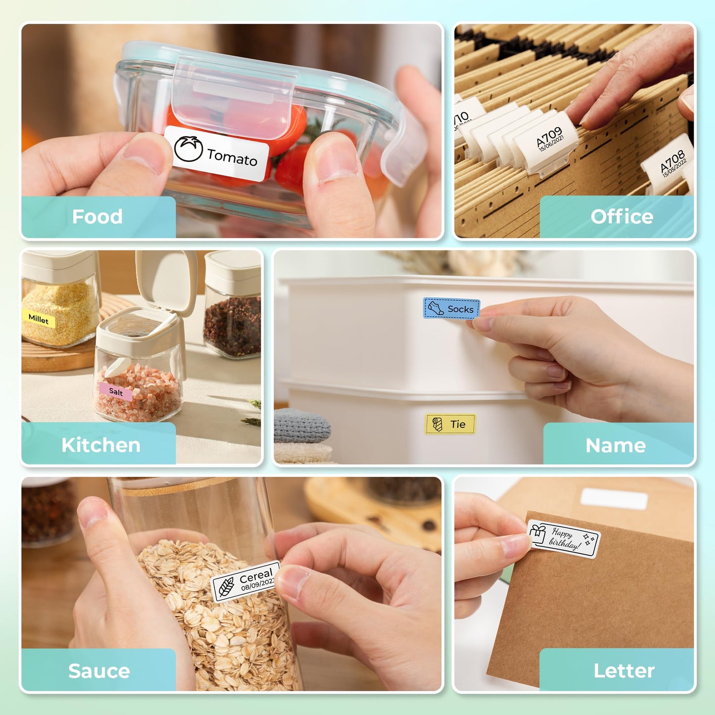 Nelko Label Machine with Tape, Bluetooth P21 Label Printer with 3 Strips and Case, Wireless Mini Labellers with Multiple Models Custom Character Icons for School Office