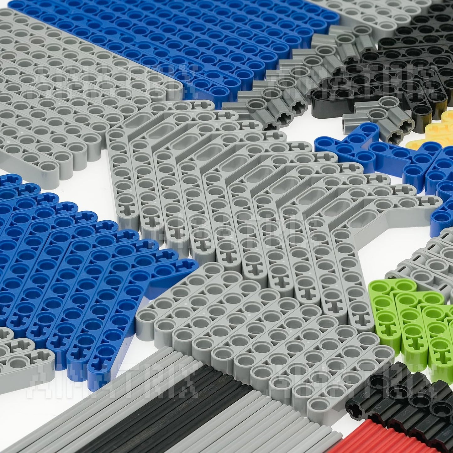 AIMATRIX 417Pcs Technic-Parts Gears and Tracks,ompatible with Mainstream Building Block Brands,axle-Pin-Connectors Cross shafts-Motor-Pins-Beam Kits,MOC Arts for Building Kits.