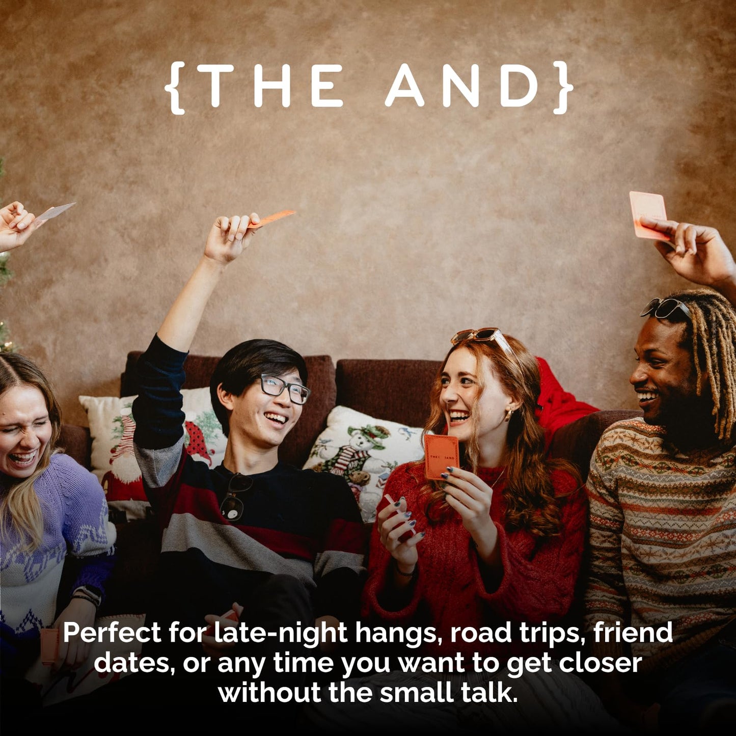 (THE AND) Friends Edition - Conversation Starters to Make Friends Your Best Friends - Fun Getting to Know You Card Game with Questions - Deep Talks at Game Night or Dinner Party by The Skin Deep