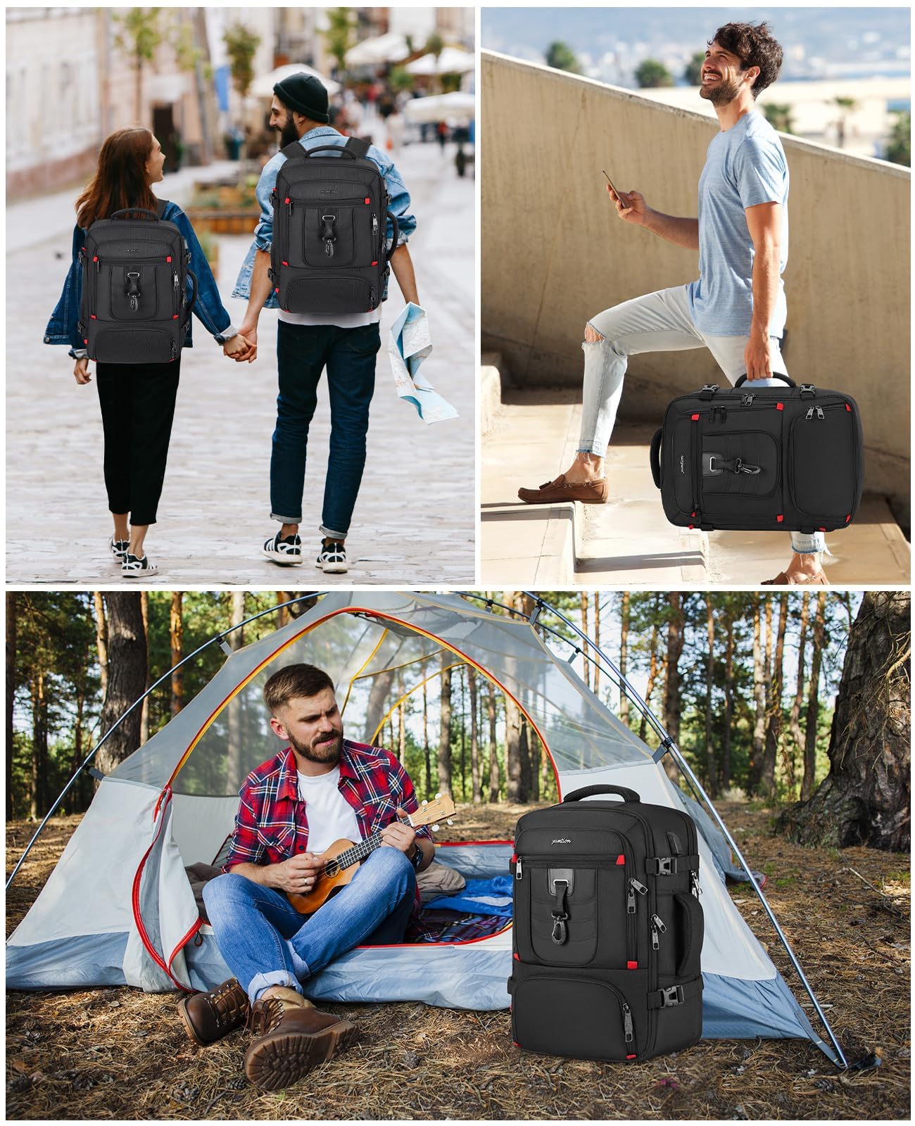 Carry On Backpack,Travel Backpack Laptop Bag Airline Approved for Men Women,Weekender Bag Sac à Dos