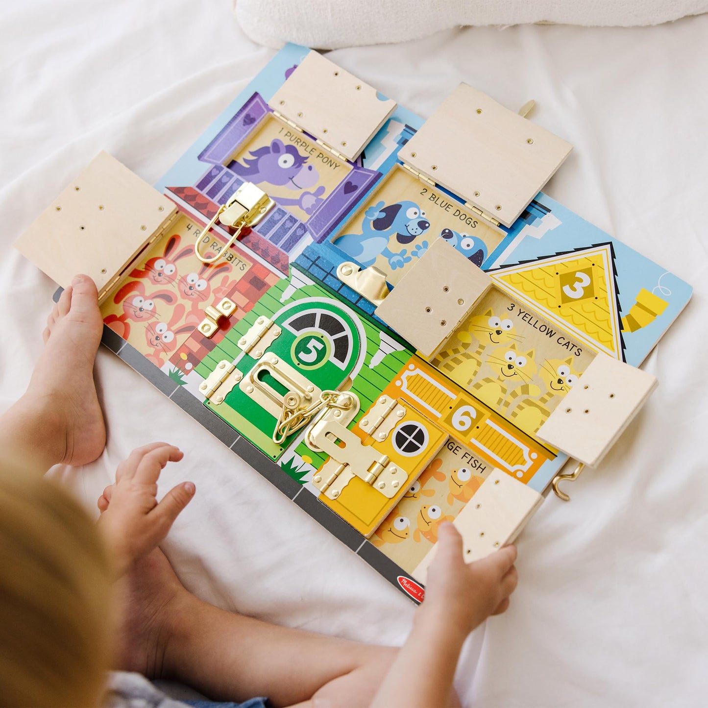 Melissa & Doug Latches Wooden Activity Board