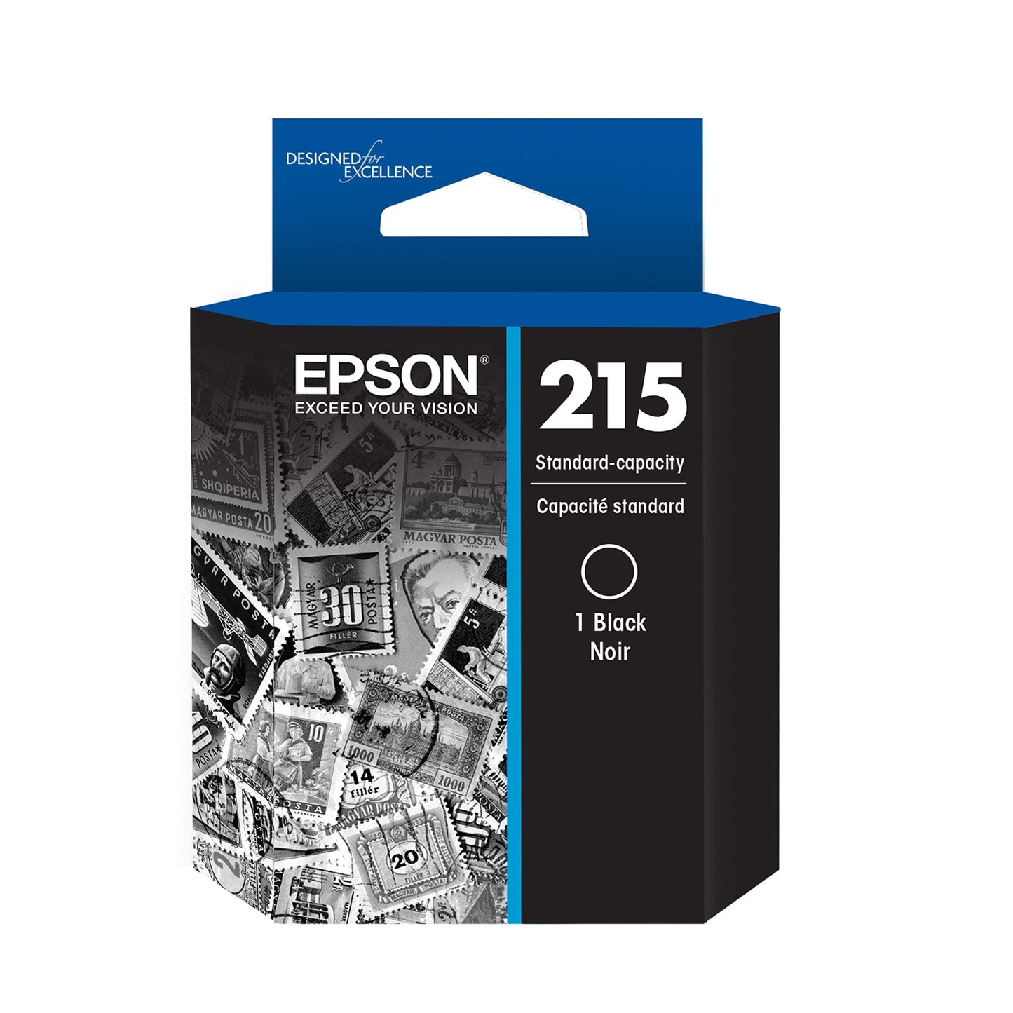 EPSON 215 Ink Standard Capacity Black Cartridge (T215120-S) Works with Workforce WF-100, 110 and EC-110