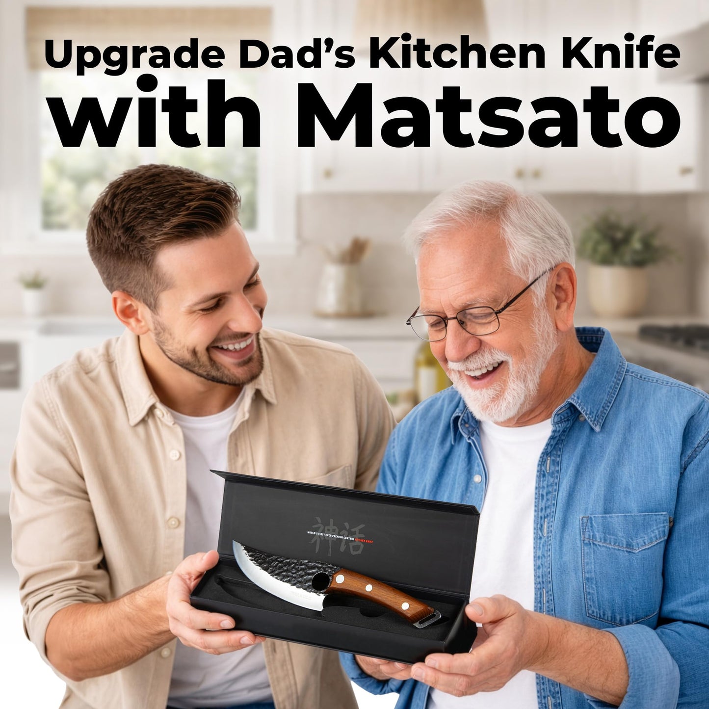 Matsato Kitchen Knife Sharp, Chef's Knife, Japanese Steel Knife, Original for Kitchen Knife, Japan Steel Knife, Perfect for Cutting and Chopping, Perfect Gifts for Women, Kitchen Gifts 6.3 Inch