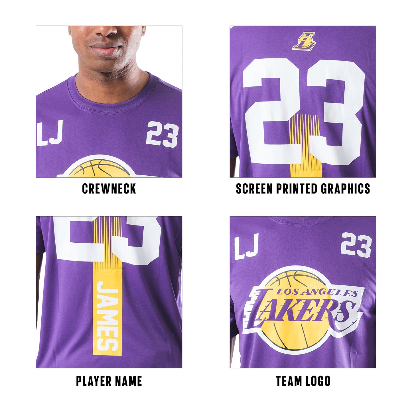 Ultra Game NBA Men's Players Quick Dry Active T-Shirt