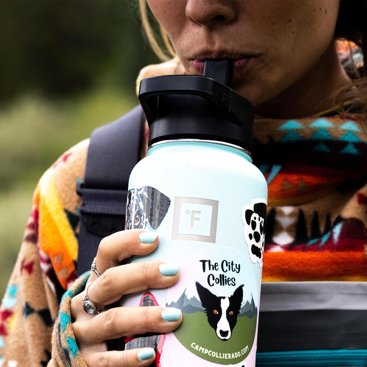 Insulated Water Bottle with Straw - 22/32/40/64 oz with 3 Lids - Stainless Steel Double Walled Camping & Hiking Hydration Flask - Vacuum Leak Proof BPA Free - Travel Sports Gym