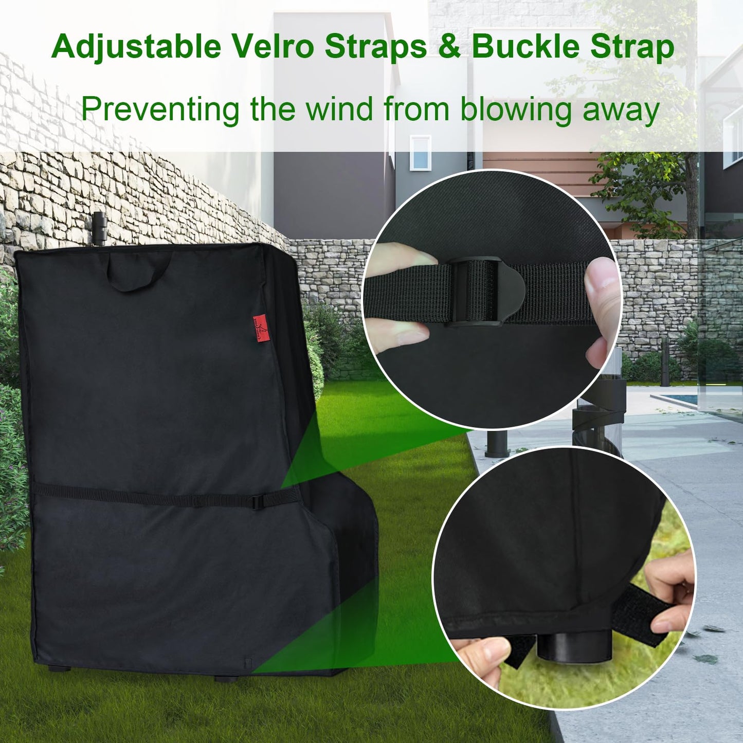 Smoker Cover Fits Bradley Smoker BS611 & BTDS76P 4-Rack Outdoor Natrual Draft Digital Vertical Smoker(Compared to Bradley 990025), Cover Geny Heavy Duty Waterproof Outdoor Cover (26"W x 20"D x 35"H)