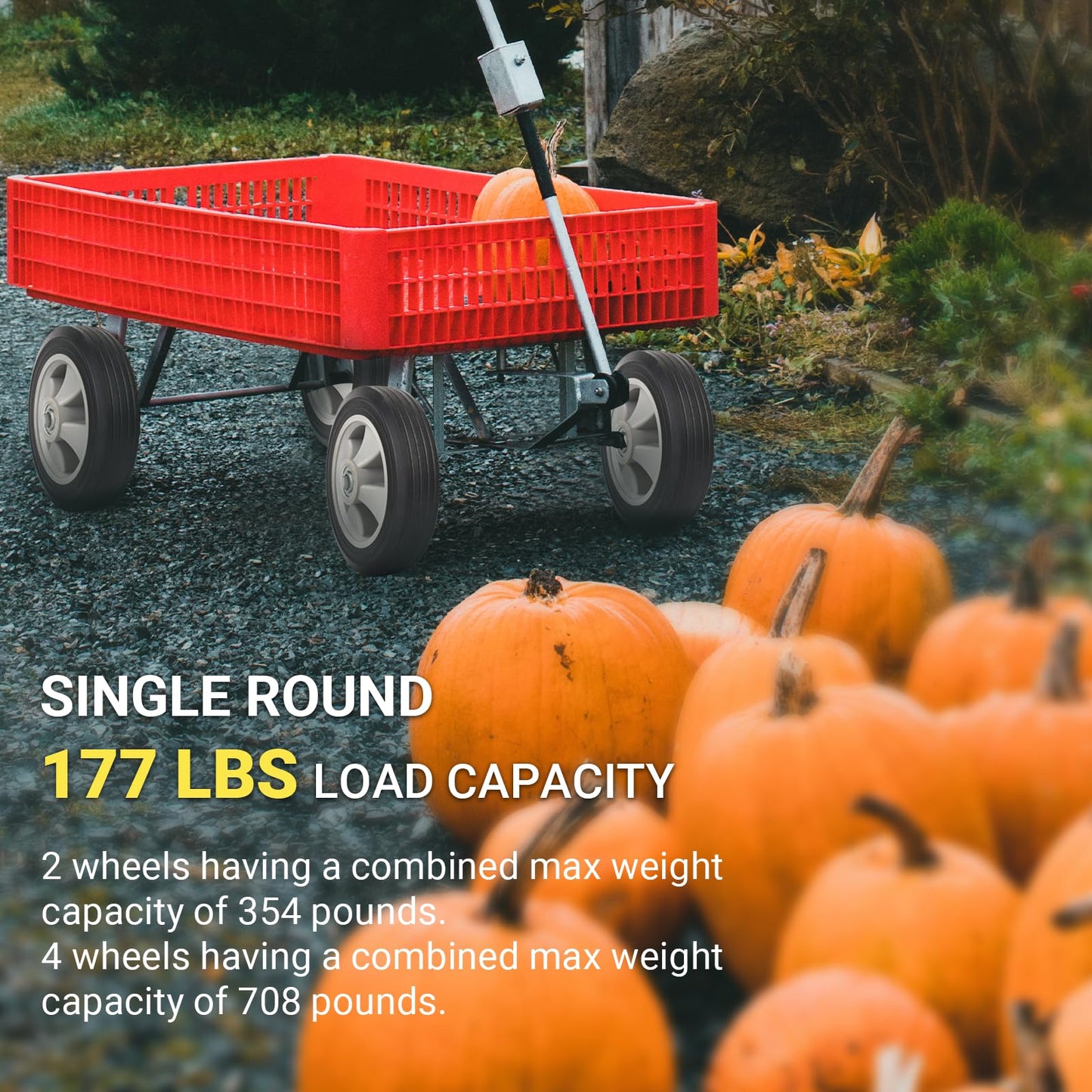 AR-PRO 2-Pack 8" x 2" Solid Run-Flat Replacement Tire with 5/8" Axle & 2" Offset Hub for Hand Trucks Wheelbarrows Dollies Trolleys – Heavy-Duty 176 lbs Load