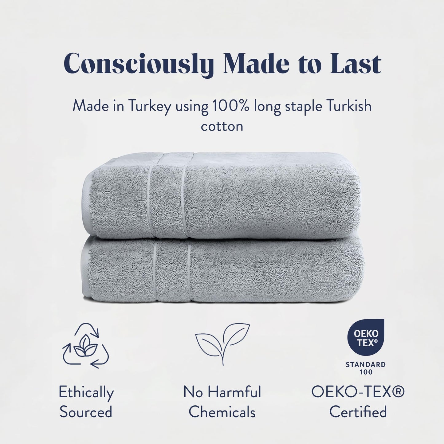 Brooklinen Washclothes, Smoke Super-Plush - Set of 2