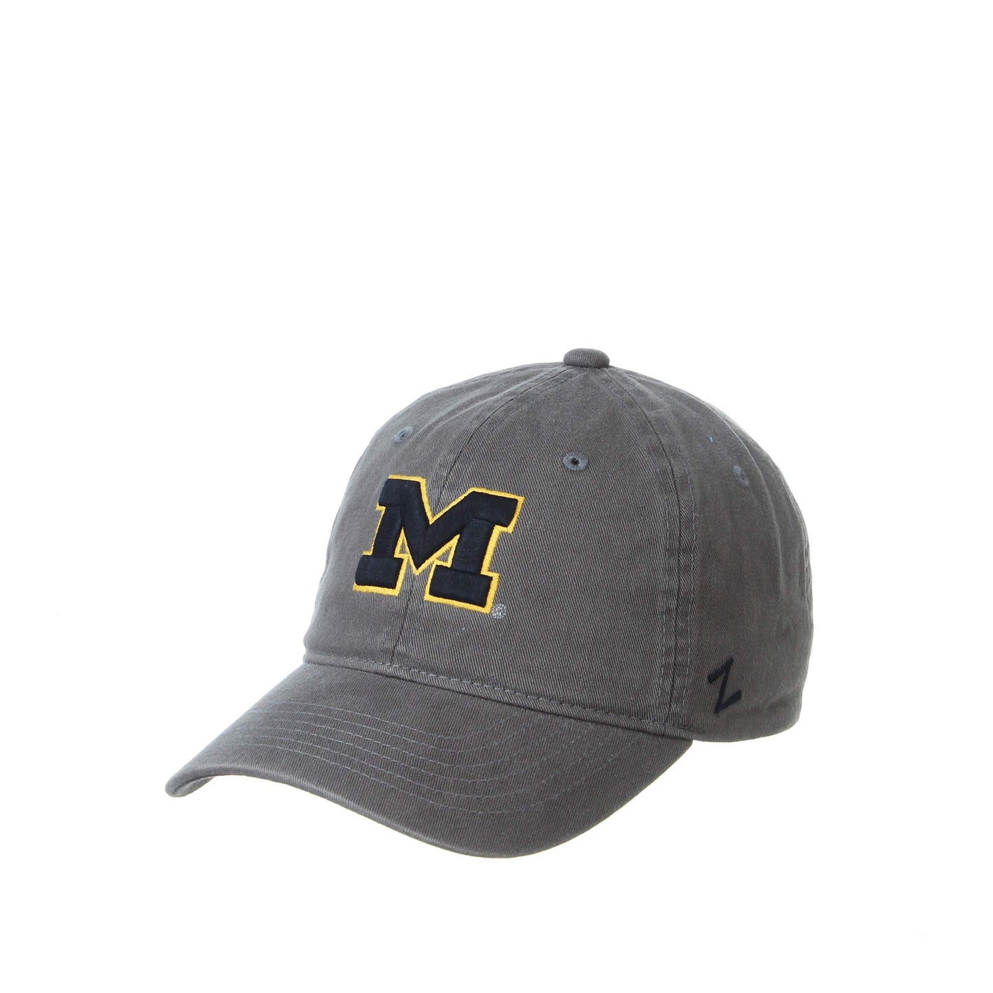 Zephyr NCAA Michigan Wolverines Mens Adjustable Scholarship Hat Charcoal, Michigan Wolverines Charcoal, Adjustable