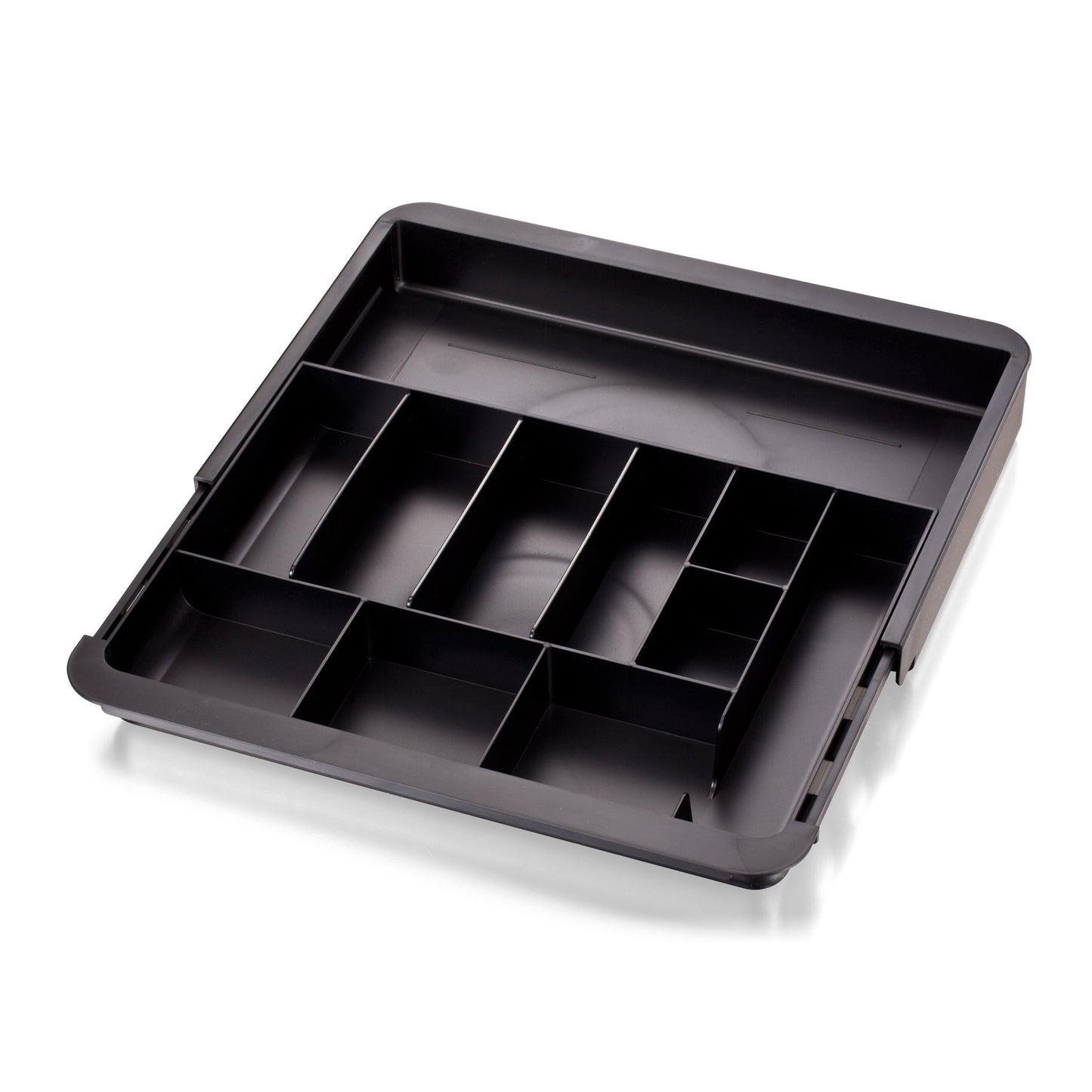 Officemate OIC Recycled Expandable Drawer Tray, 10 3/8-16 Inches, Black (26372)