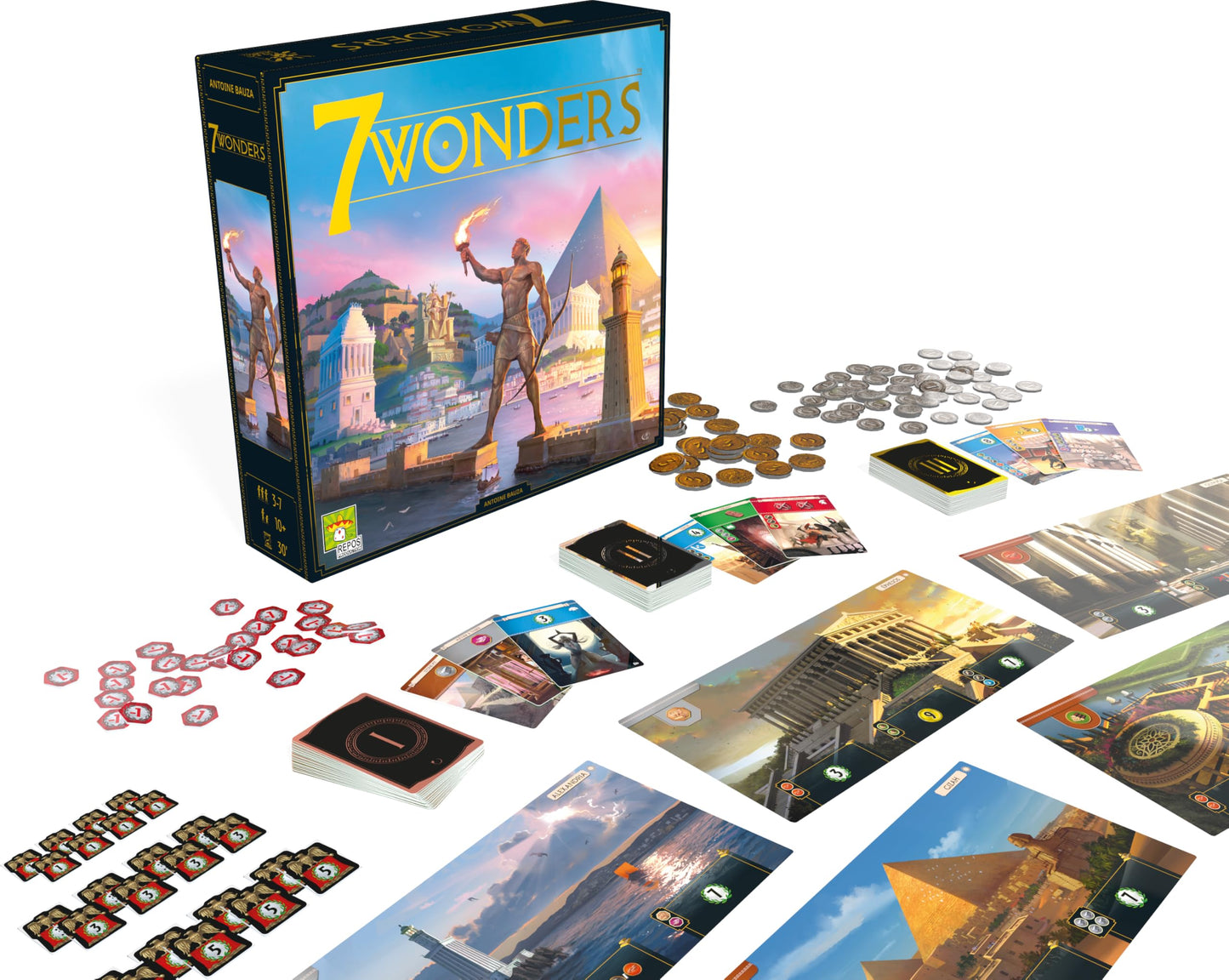 7 Wonders (Version française) - Un jeu de société de Repo par Antoine Bauza