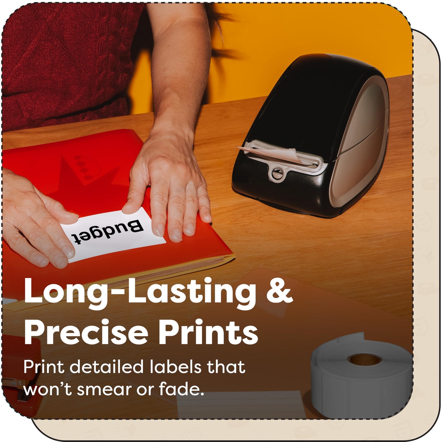 Aegis Adhesives - 1" X 1-1/2" Replacement for DYMO 30347 (12 Rolls/9000 Labels) Direct Thermal Library Book Spine Labels - Compatible with LabelWriter 450, 450 Turbo, 4XL Printers (NOT 550, 5XL)