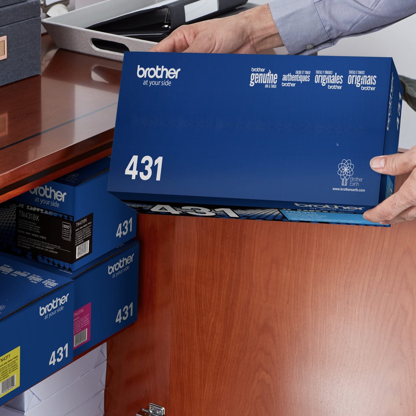 Brother Genuine TN431C Standard Yield Cyan Toner Cartridge, Compatible: HL-L8260CDW, HL-L8360CDW, HL-L8360CDWT, MFC-L8610CDW, MFC-L8900CDW