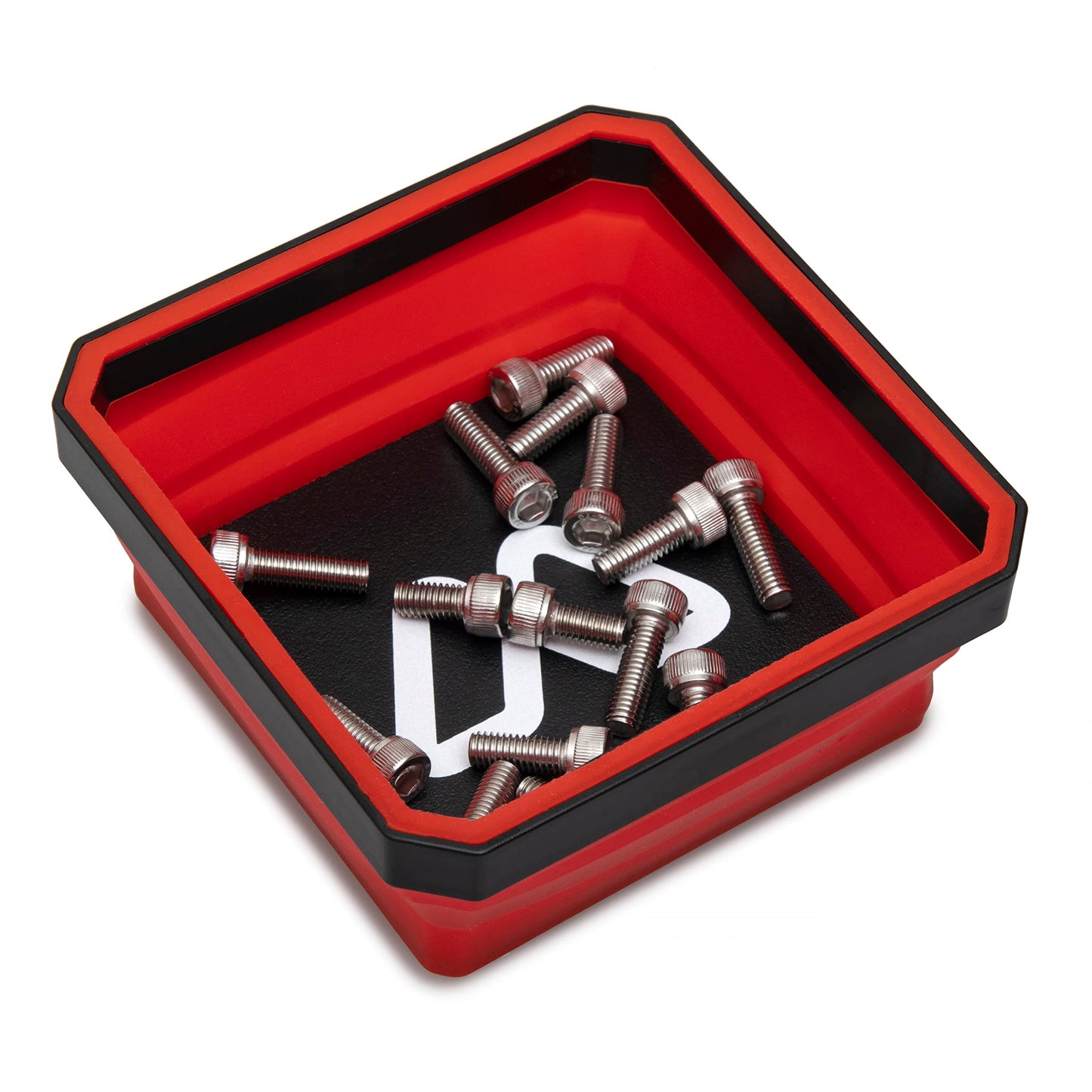 Bagulet Magnetic Parts Tray – 4-Pack Collapsible Silicone Bowls for Screws, Nuts, Bolts – Never Lose Small Parts Again – Non-Scratch Rubber Base – Telescopic Magnetic Pickup Tool