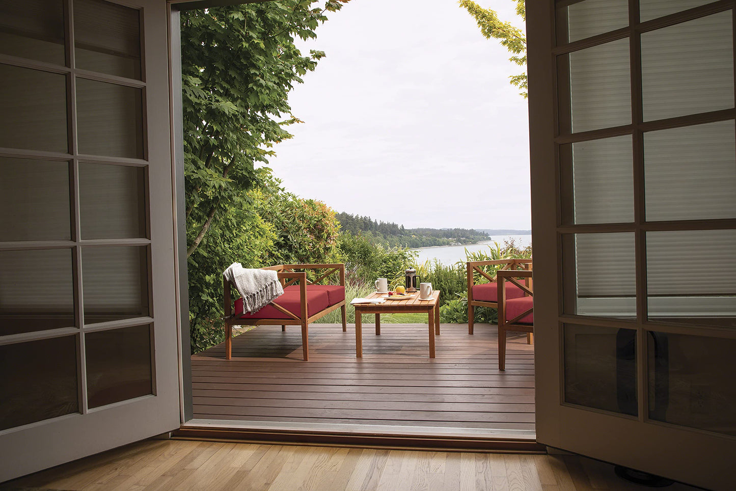 Classic Accessories Ravenna Water-Resistant Patio Seat Cushion Cover, 25 x 25 x 5 Inch, Spice