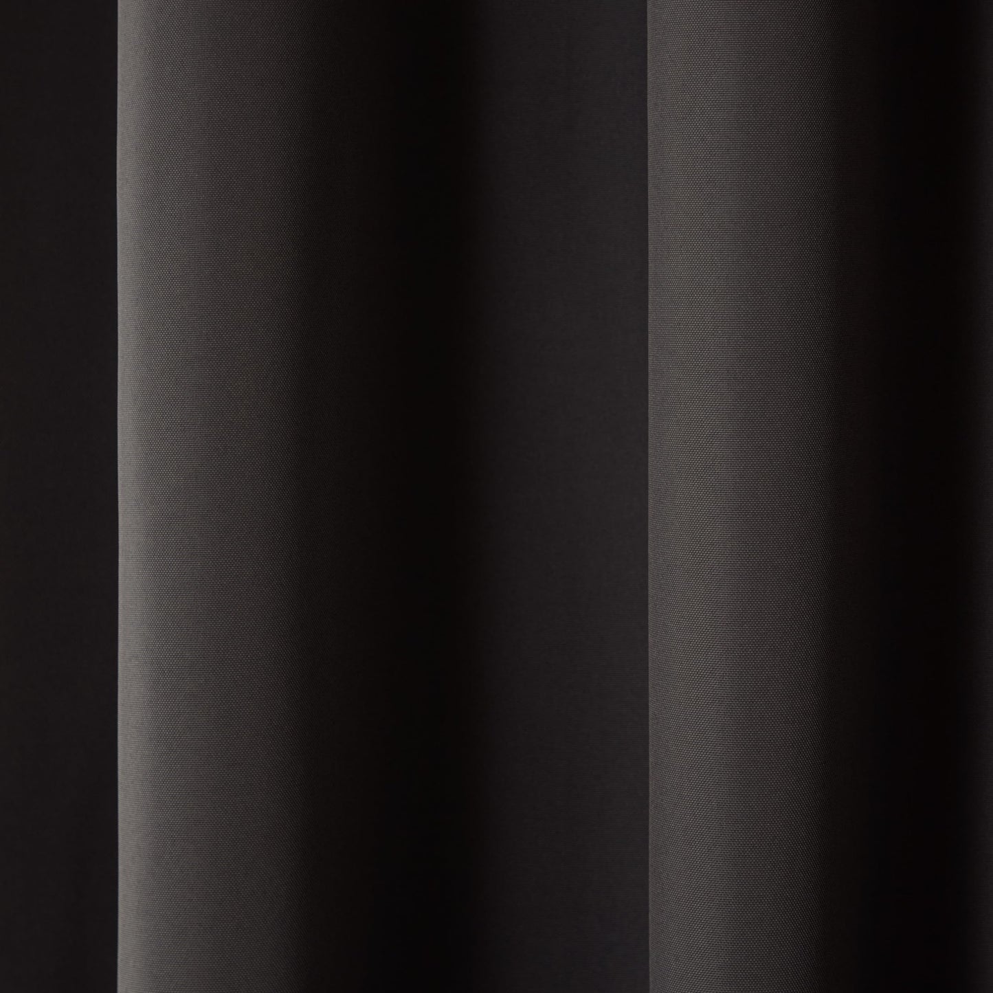 TOWN & COUNTRY BASICS Cabana Solid Heavyweight Indoor Outdoor Curtains, Light Filtering Opacity with Grommet Top, Water Repellent, 2-Pack Set, 54"x96", Black