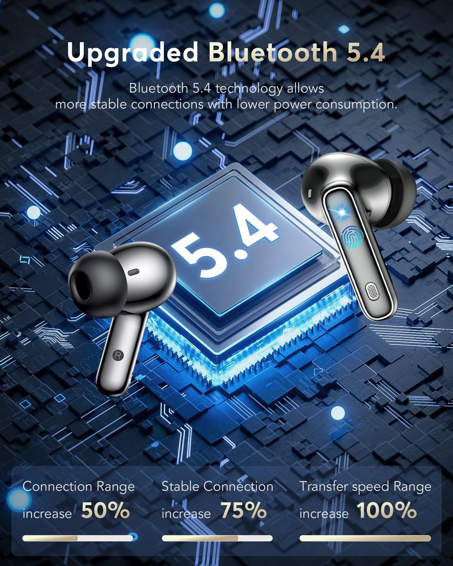 AI Translation Earbuds Real Time,188 Language Translator earbuds,No Subscription Audifonos Traductores Inglés Español,Simultaneous Interpretation Translator Ear Buds,AI Translating earpiece for Travel