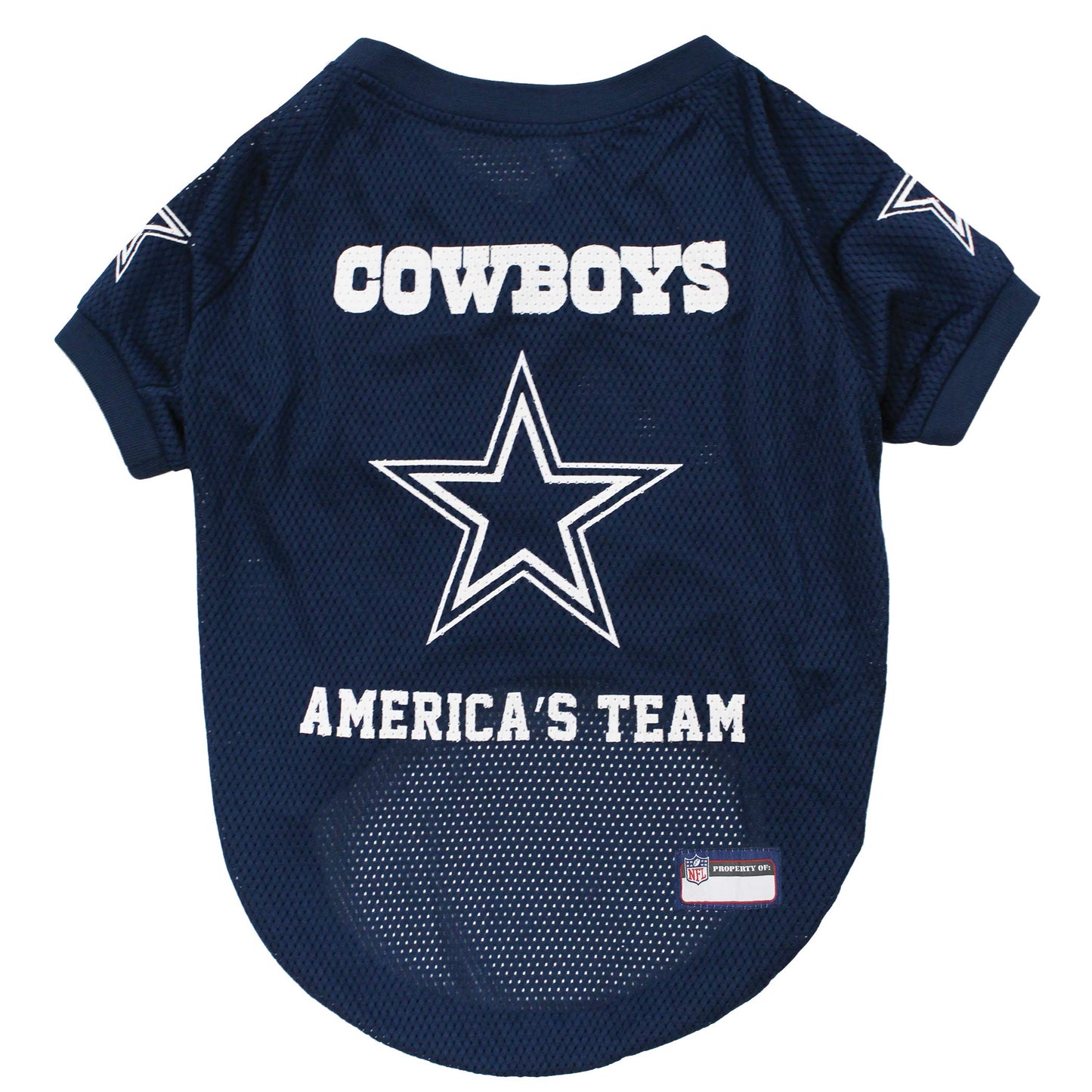 Pets First NFL Dallas Cowboys Raglan Jersey America's Team - Medium. Cutest Football Jersey for Dogs & Cats