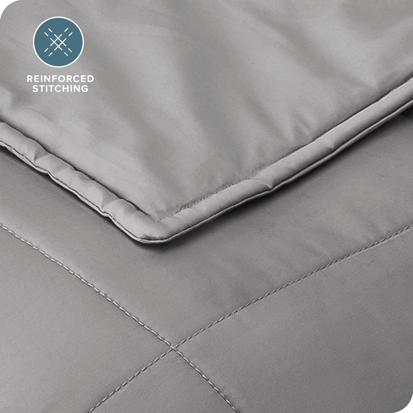 Bare Home Weighted Blanket Twin or Full Size 7lb (40" x 60") for Kids - All-Natural 100% Cotton - Premium Heavy Blanket Nontoxic Glass Beads (Grey, 40"x 60")