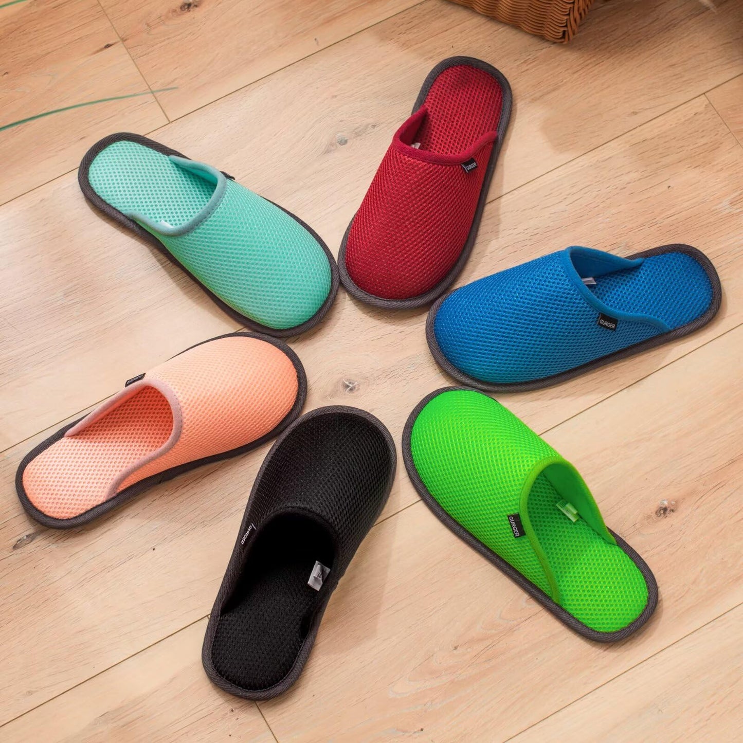 BUGUKI House Slippers for Guests Non-Disposable Washable Spa Slippers Set Non-Slip Felt Slippers for Spa, Hotel, Party Guest and Travel, T Set of 6 Pairs, 6-14 Women/4-13.5 Men