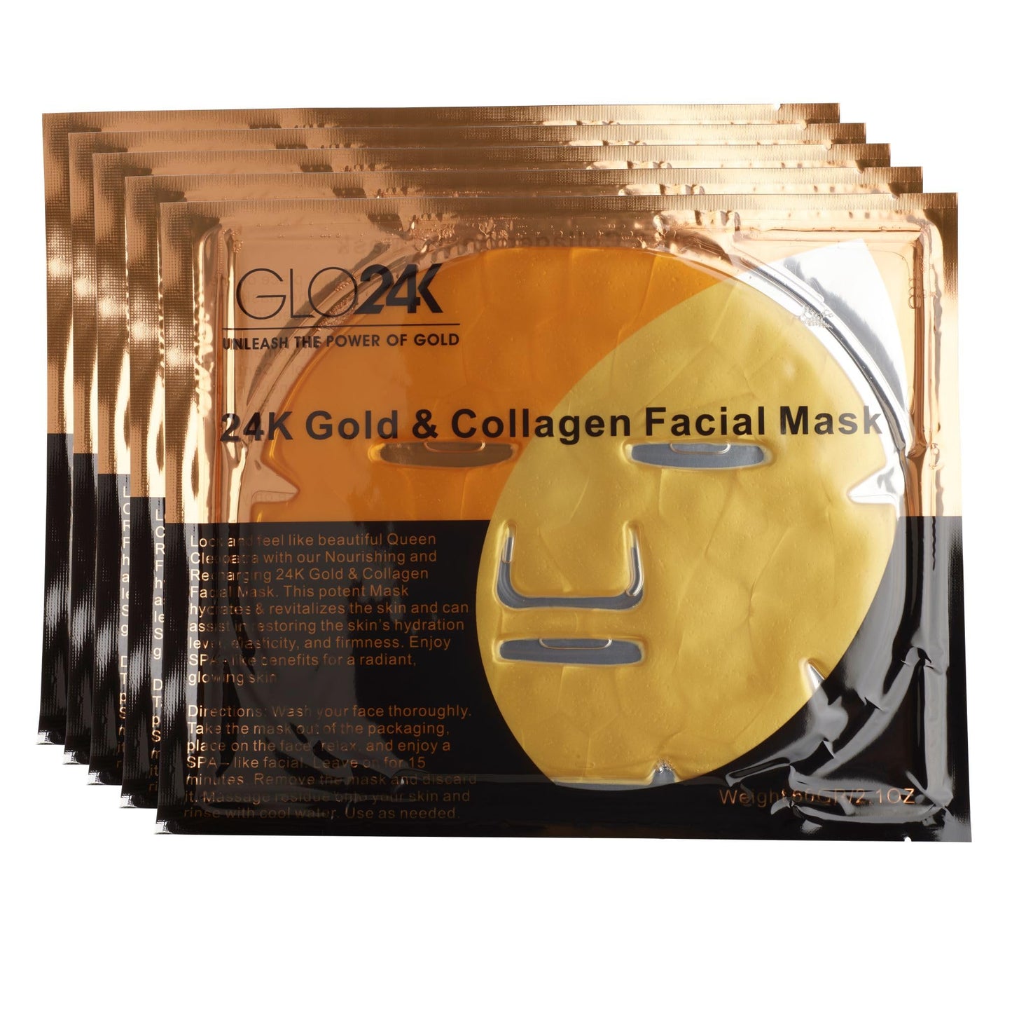24K GOLD & Collagen Facial Mask A Potent Hydrating, Nourishing, and Recharging 24K Gold & Collagen Facial Mask