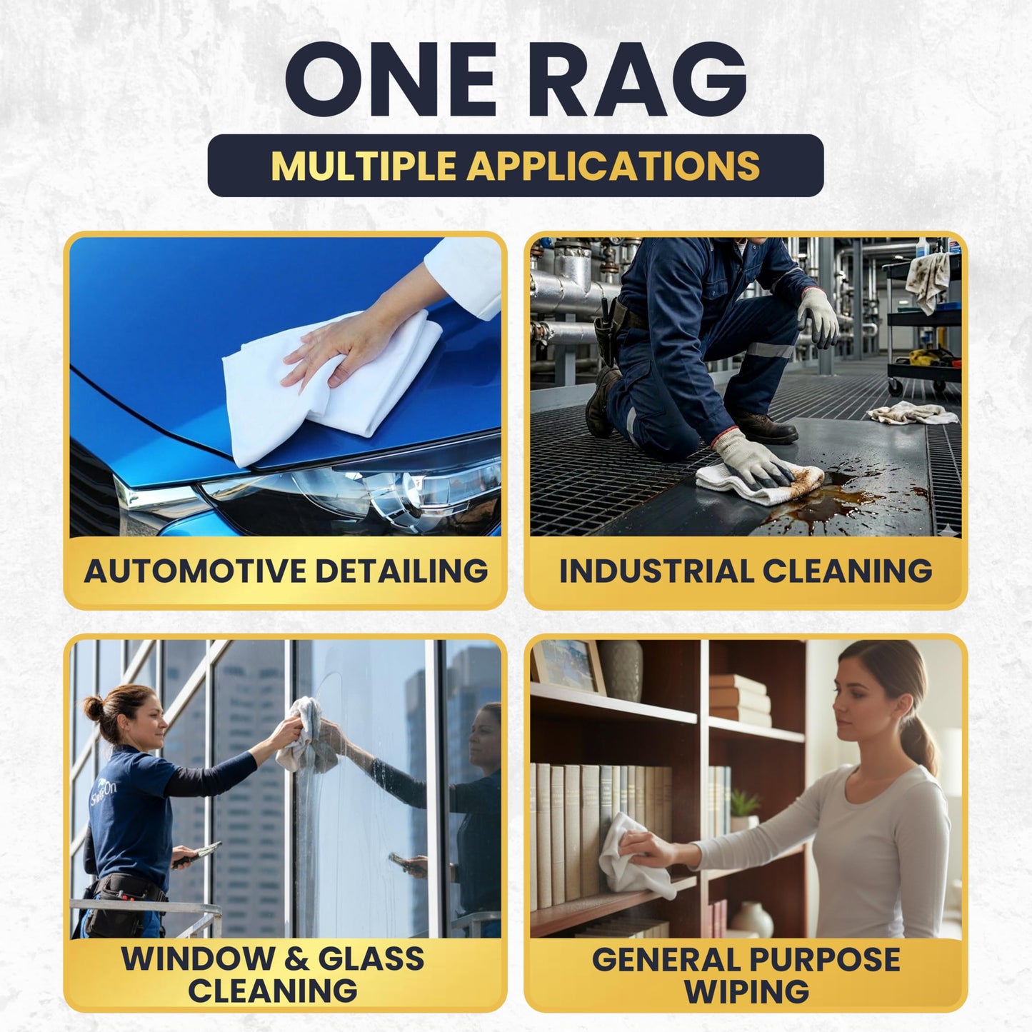 SupremePlus Premium White T-Shirt Cleaning Rags (4 lbs. Bag of Rags) – White Cotton Rags for Cleaning, Staining, Painting, Oil, Grease & Dust Removal – Shop Rag Bulk