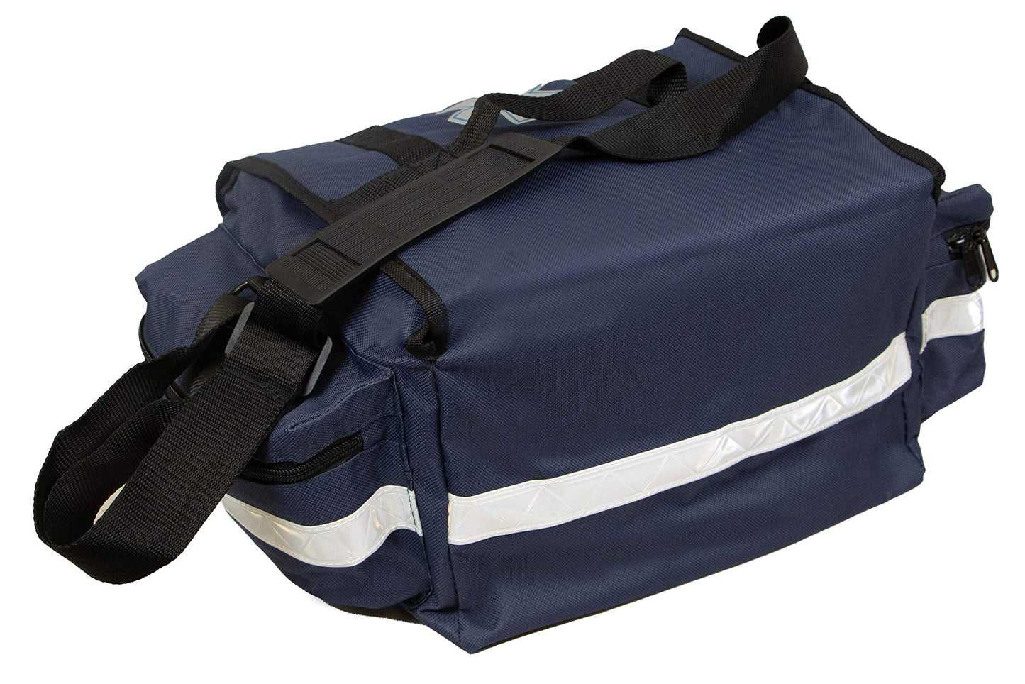 Primacare KB-RO74-B First Responder Bag for Trauma, 17 inch x9 inch x7 inch Professional Multiple Compartment Kit Carrier for Emergency Medical Supplies, Blue