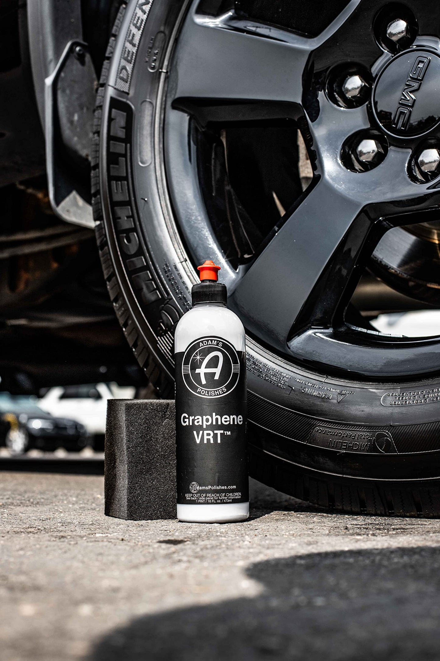 Adam's Polishes Graphene VRT 16oz Vinyl, Rubber, Tire & Trim Dressing - UV Protection and Water Repellent - Graphene Ceramic Infused Formula - Dress Tires or Trim Without Worry of Slinging (16oz)