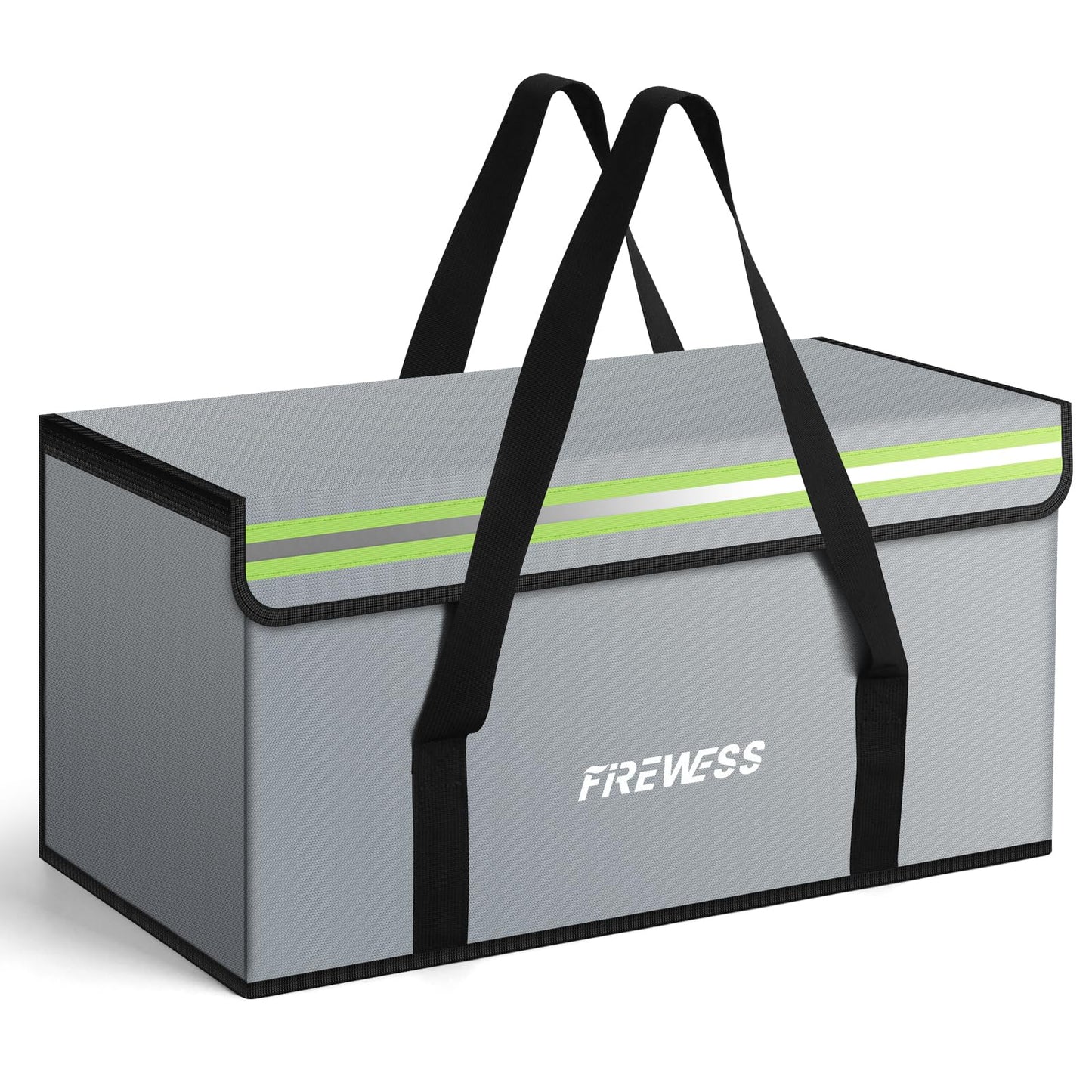 Large Fireproof Safe Bag, 24x12x12 Fireproof Document Bag, Large Capacity Waterproof Storage Bag with Reflective Strips, Firesafe Box for File,Cash,Passport,Keys