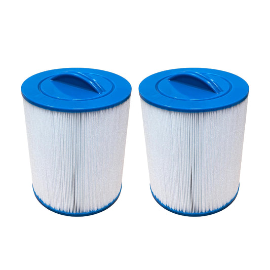 Malaka Spa Filter Compatible with AKU0135 AKU1609 PWL35P3 PWL35P3-M 1-1/2'' SAE Thread/Coarse Thread φ6x7 '' Hot tub Filter Cartridge (NOT MPT/Fine Thread), 35 sq.ft, 2-Pack (White)