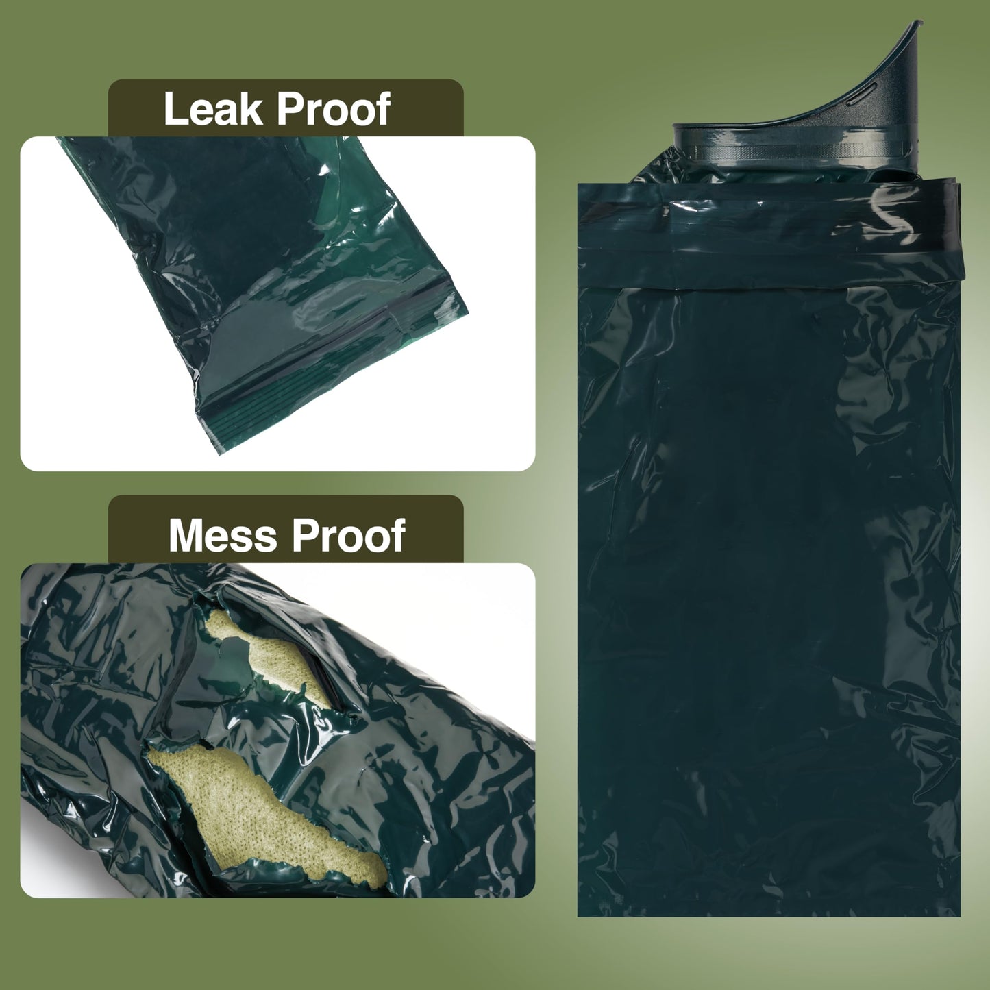 18- Pack TravelJohn Resealable Disposable Urinal for Adventurers (TJ1C)