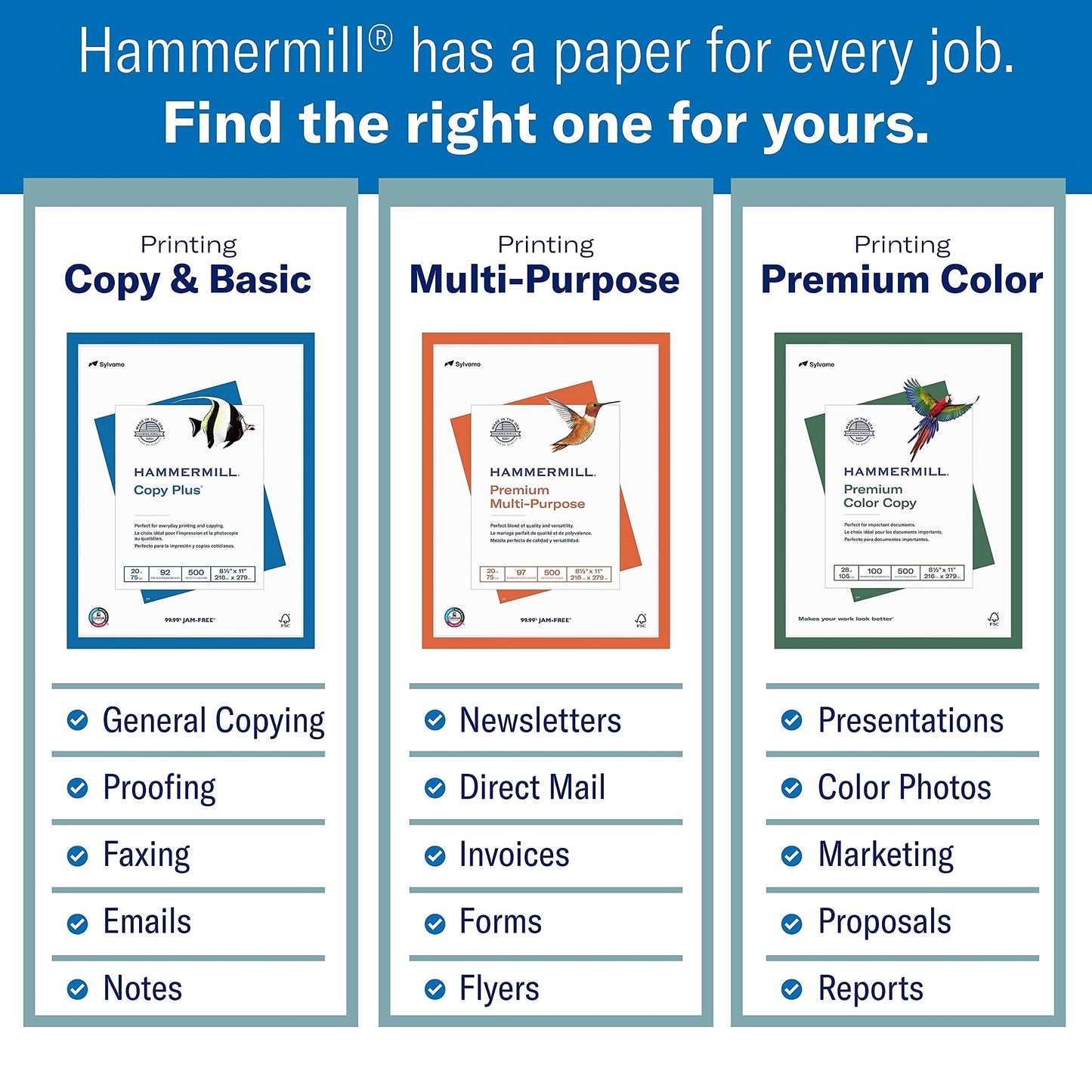 Hammermill Paper, Premium Color Copy Cover Cardstock