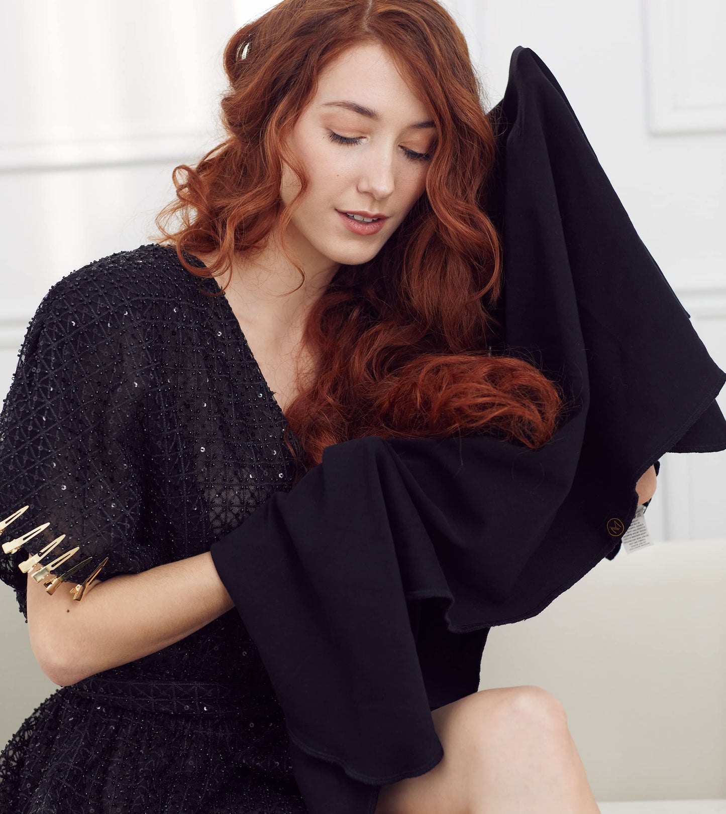 Luxe Organic Cotton t-Shirt Towel for All Hair Types