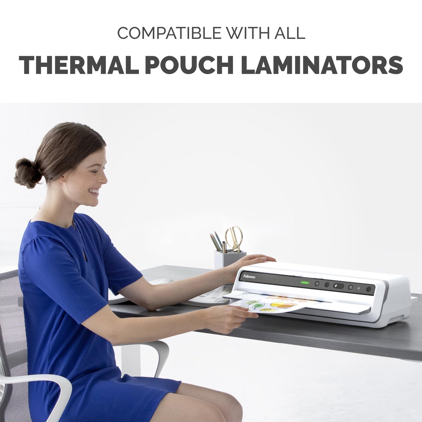 Fellowes Thermal Laminating Pouches, Letter, 5 mil, 200 Pack (5743601)