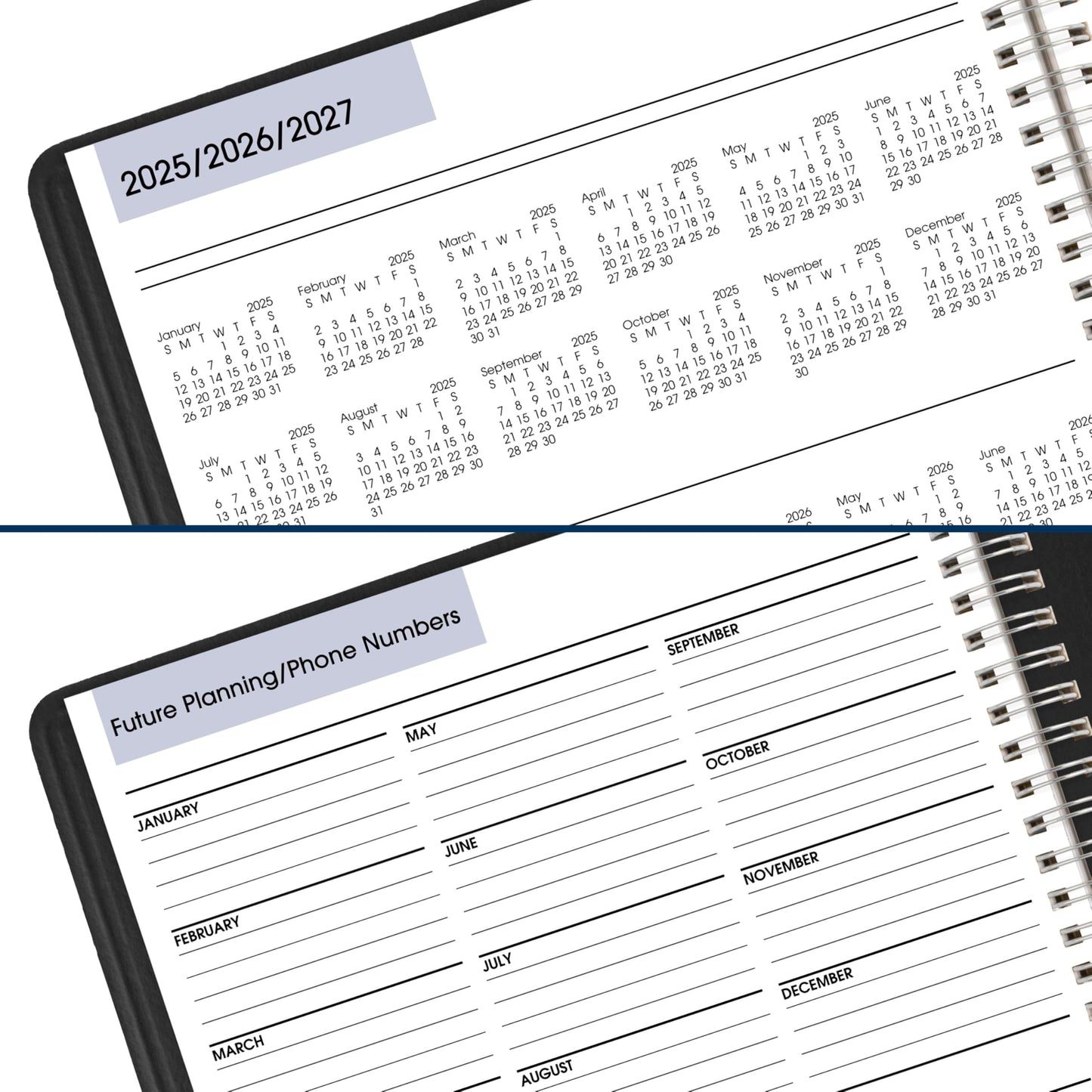 AT-A-GLANCE 2026 Appointment Book Planner, Daily, Four Person Group Planner, 8" x 11", Large, Quarter-Hourly, DayMinder, Black (G5600026)
