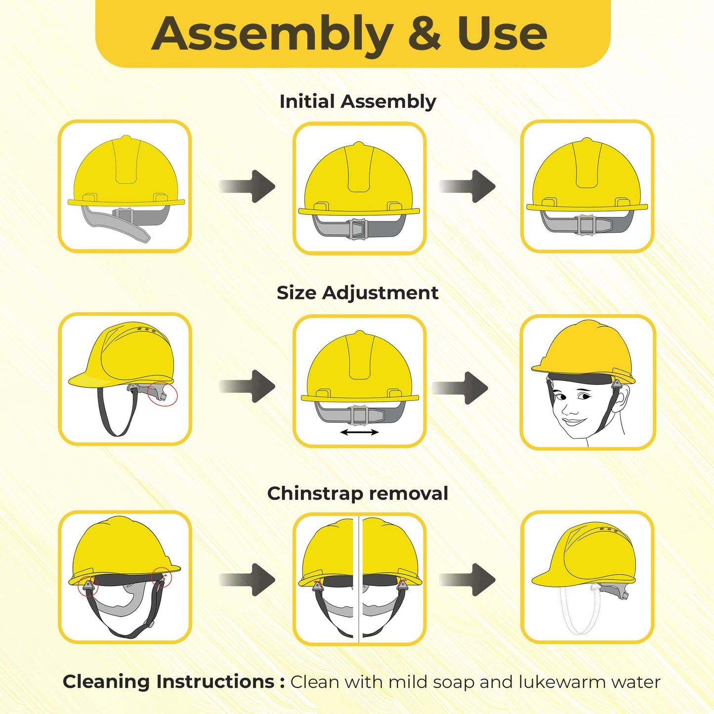 Child Hard Hat Construction Helmet - Adjustable for Ages 3-7, Toddler. Realistic Look, Replica of Grownup Gear. Construction Worker Yellow Hat for Children Boys & Girls