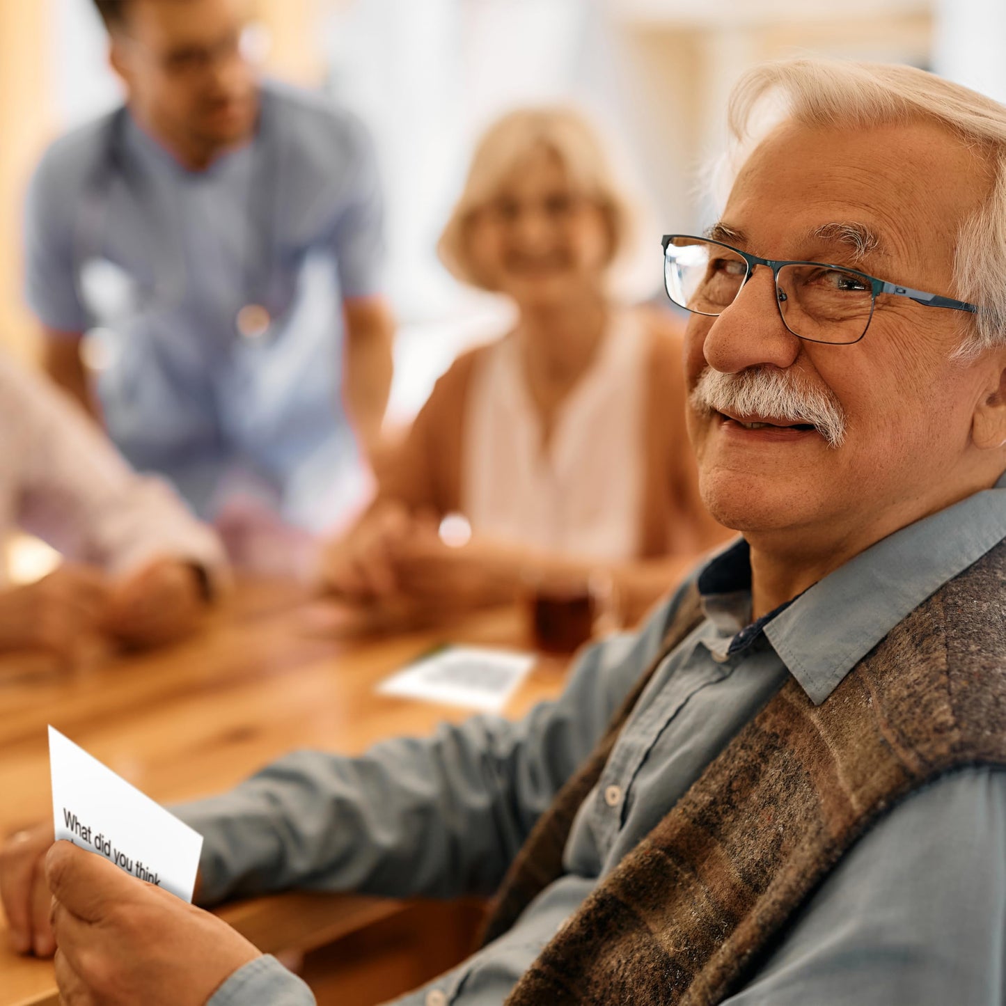 Keeping Busy Let's Chat Conversation Cards | Dementia Activities for Seniors Alzheimers Activities for Dementia Patients Alzheimers Products for Elderly Gifts for Elderly Women Memory Games for Adults