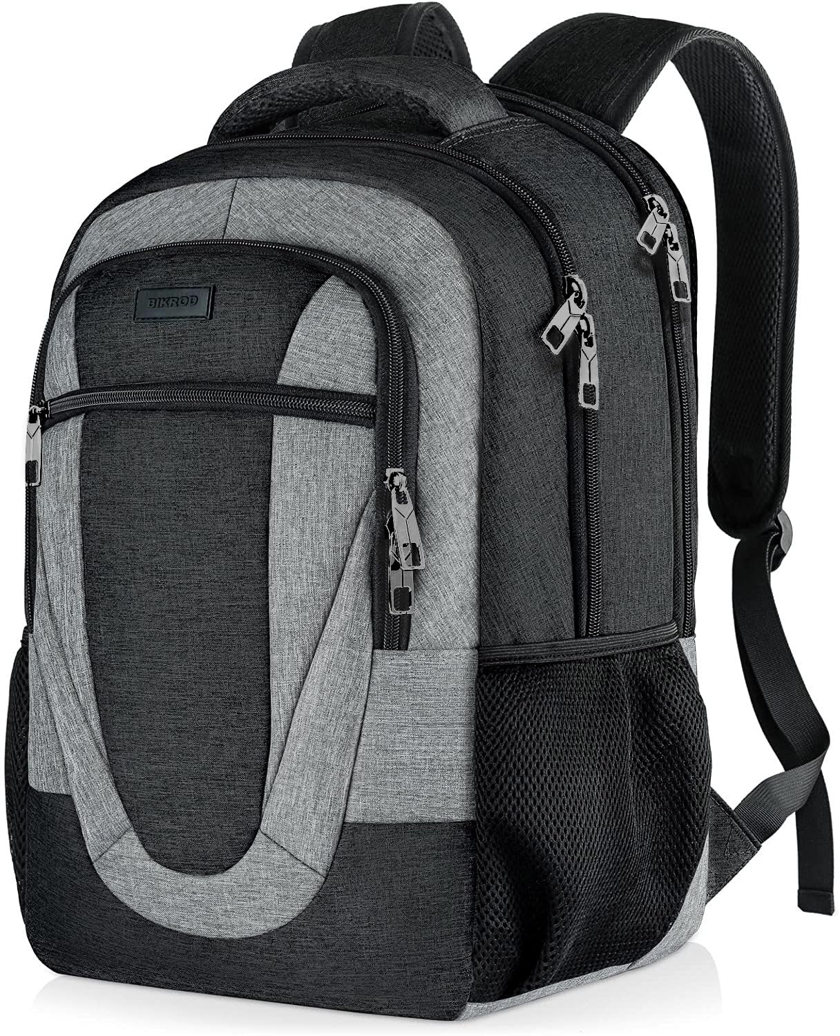 Travel Laptop Backpack Men, School Backpacks for Teen Girls Water Resistant Back Pack, Business Anti Theft Slim Sturdy Computer Bag Gifts Fits 15.6 Inch Laptop with USB Charging Port, Blackgrey