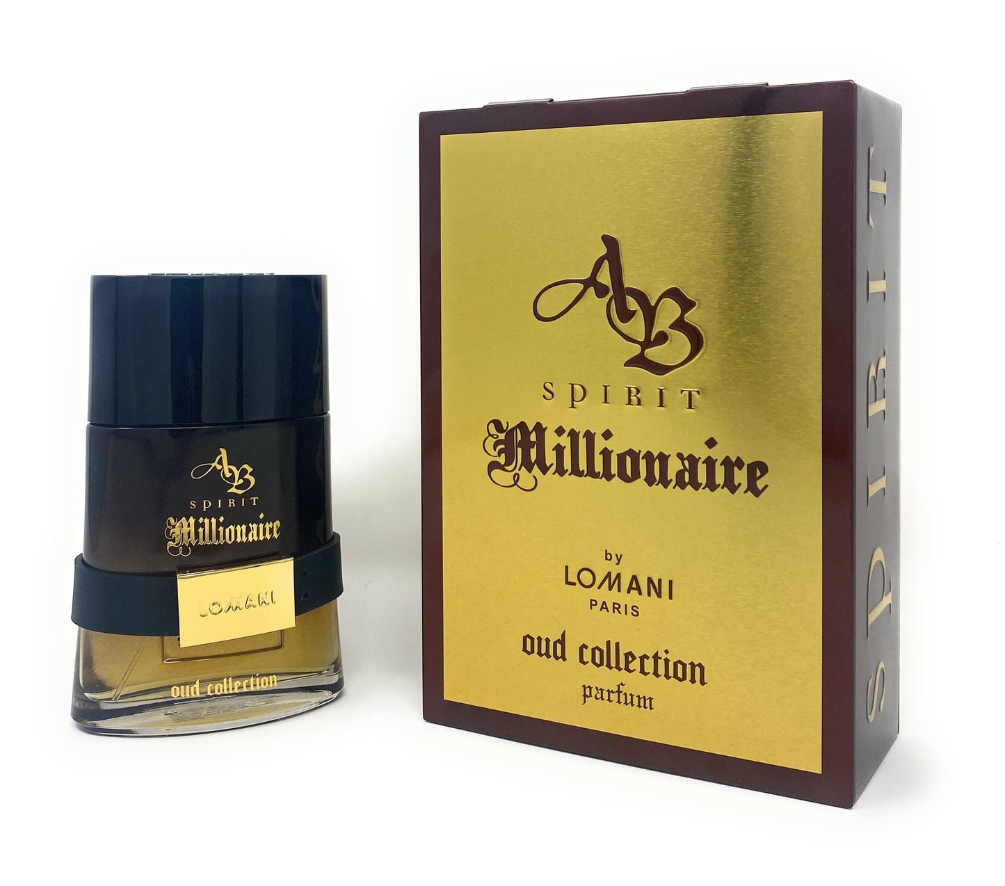 AB Spirit Millionaire Oud Collection by Lomani for Men - 3.3 oz Parfum Spray
