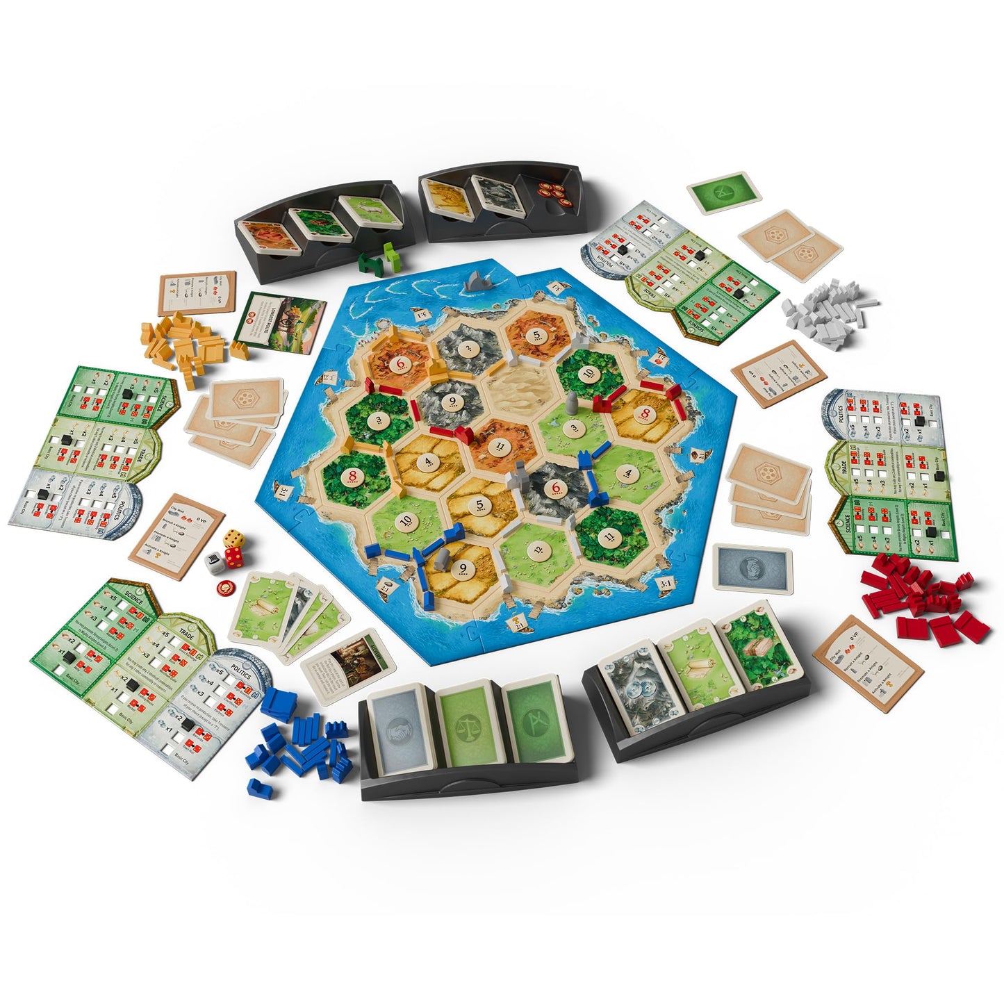 CATAN: Cities & Knights Expansion - 6th Edition - A Board Game by Catan Studio | 3 to 4 Players | 90 to 120 Minutes of Gameplay | Games for Family Game Night | for Kids and Adults Ages 12+ | English