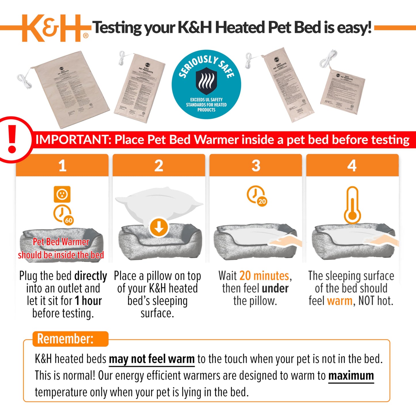 K&H Pet Bed Warmer, 13 Watts, Large, 11 By 24 Inches