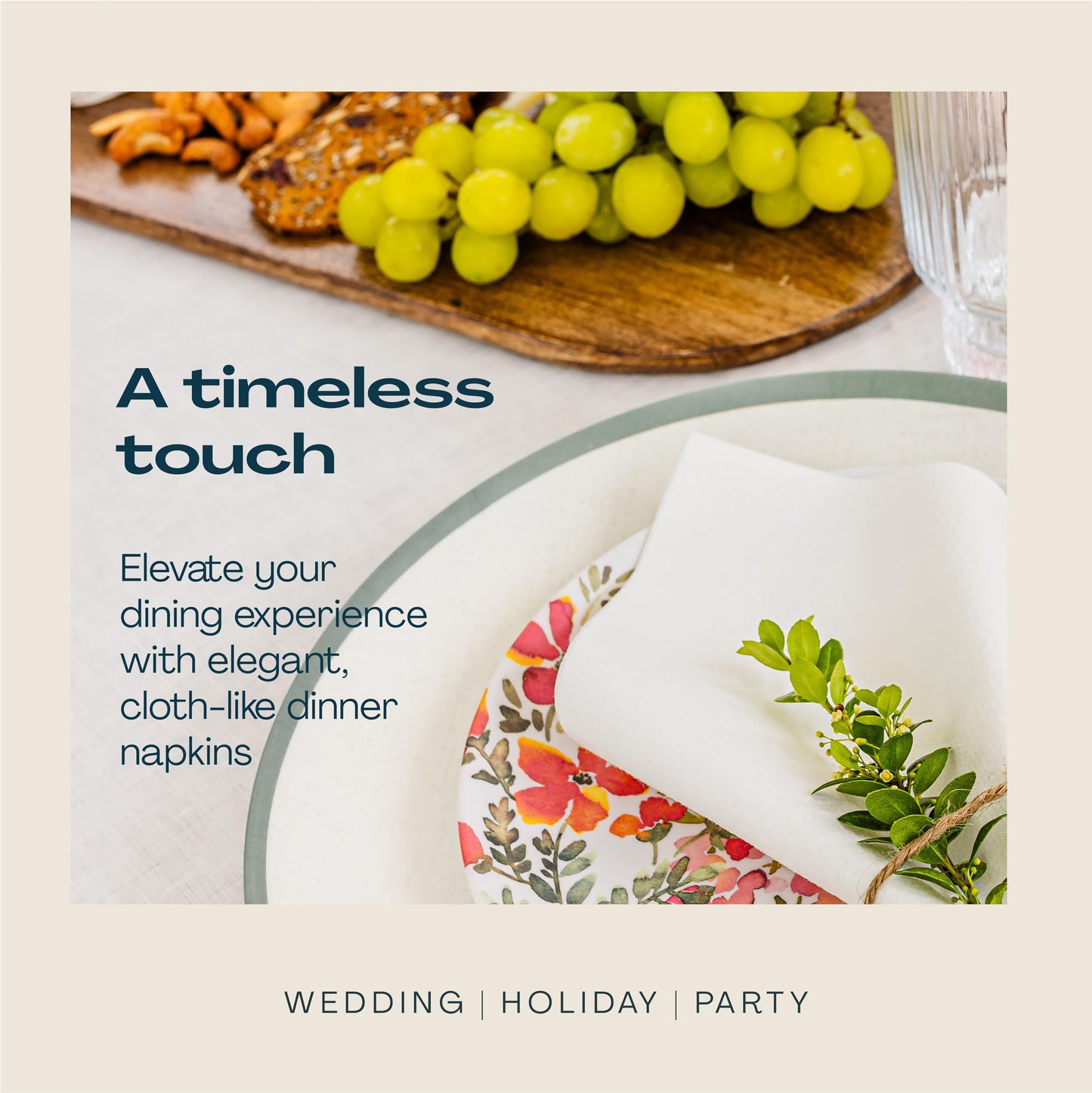 Lintext Disposable Linen-Feel Guest Towels - 12" x 17" Cloth-Like Hand Towels - Made in USA, Soft and Absorbent Paper Napkin for Bathroom, Kitchen, Or Event [Extra-Soft - Pack of 200]