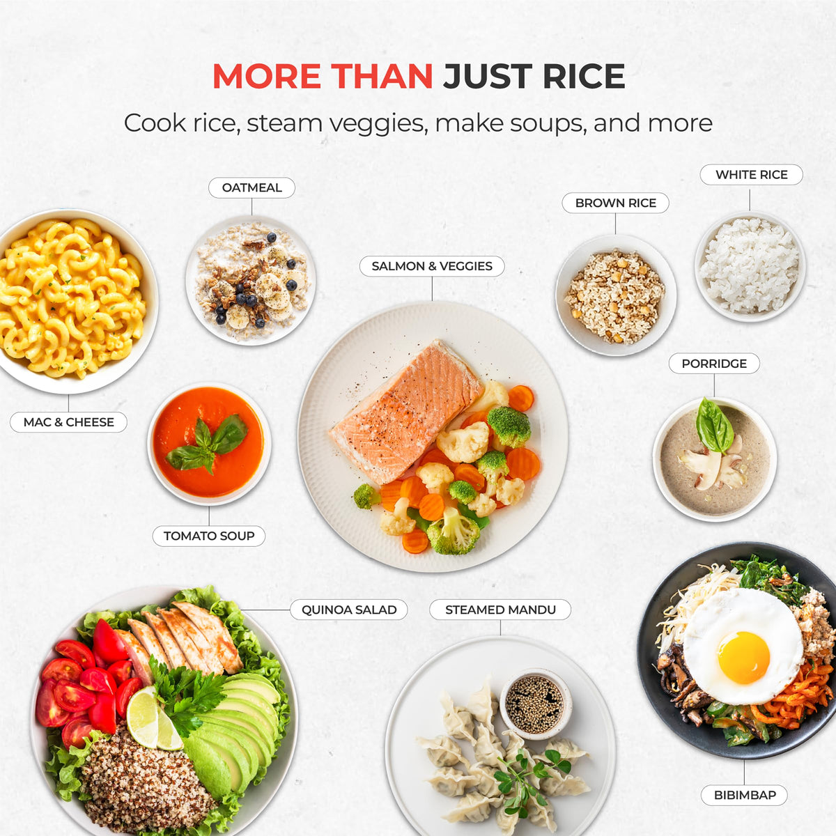 CUCKOO One Touch Rice Cooker 6-Cup (Uncooked) / 12-Cup (Cooked), Small Rice Cooker & Warmer with Steamer Tray, Versatile Grain Cooker, Soup Maker, Auto Keep Warm, White (CR-0601C)